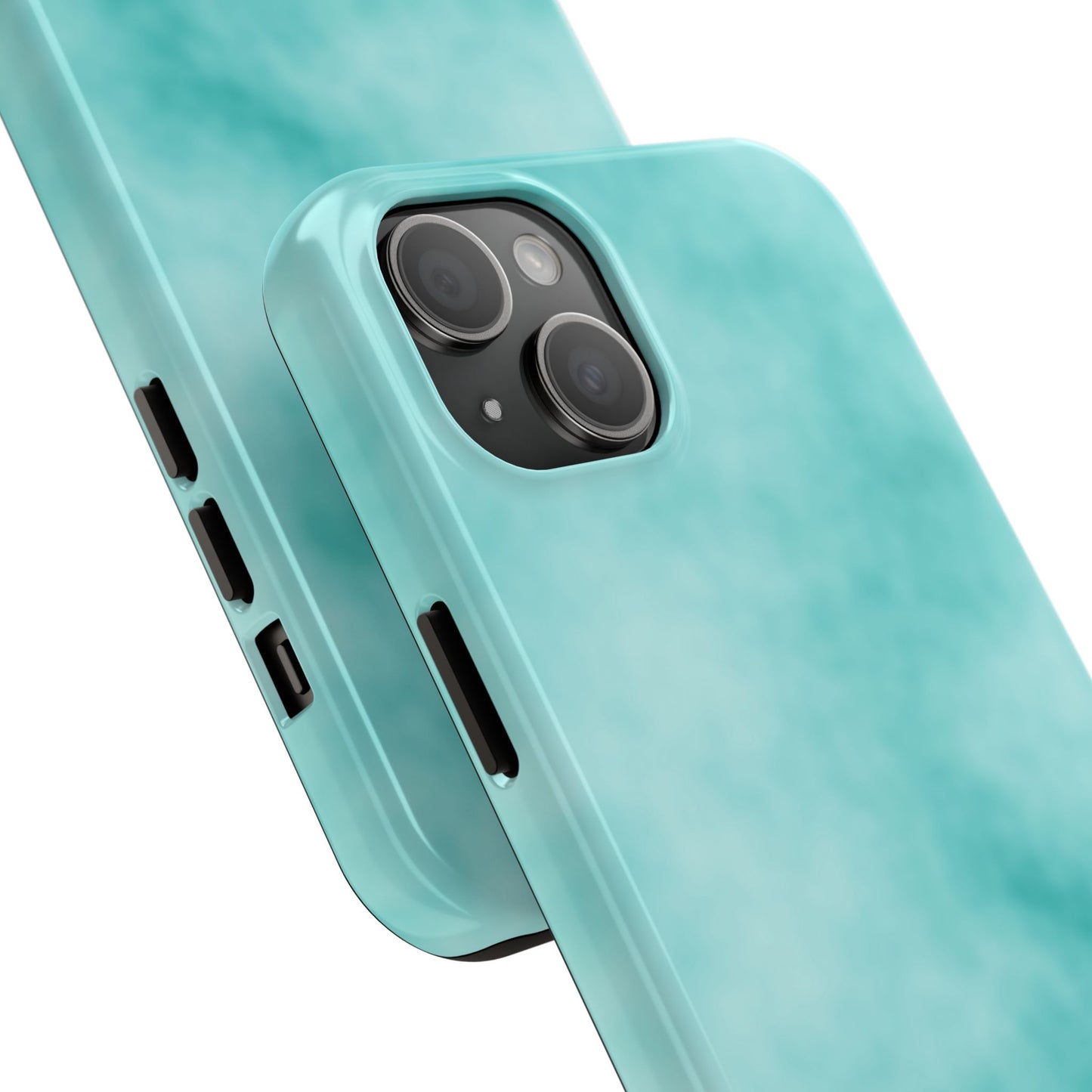 Vibrant Aqua Tough Phone Cases - Stylish & Durable Protection for Your Device