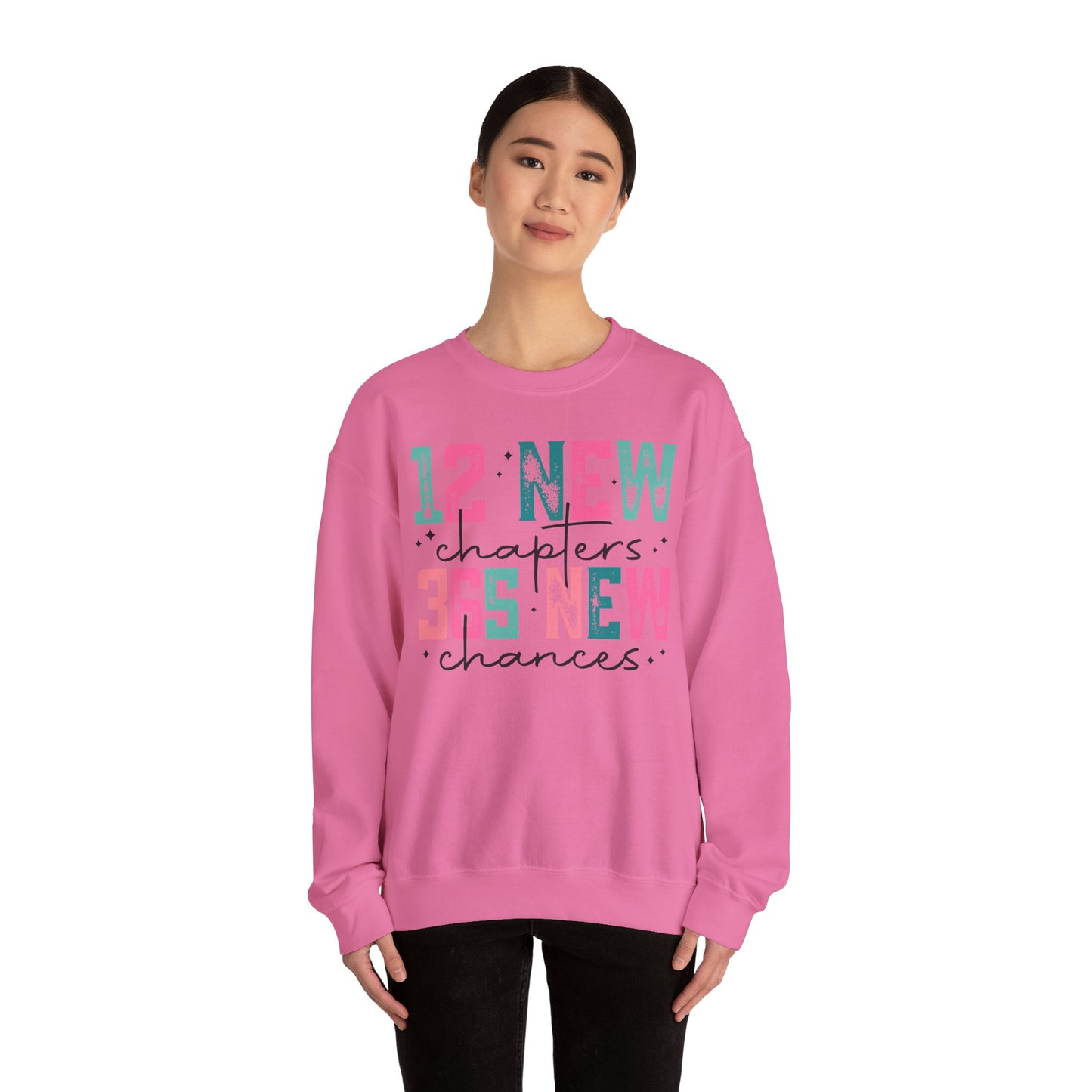 12 New Chapters, 365 New Chances Unisex Heavy Blend Crewneck Sweatshirt