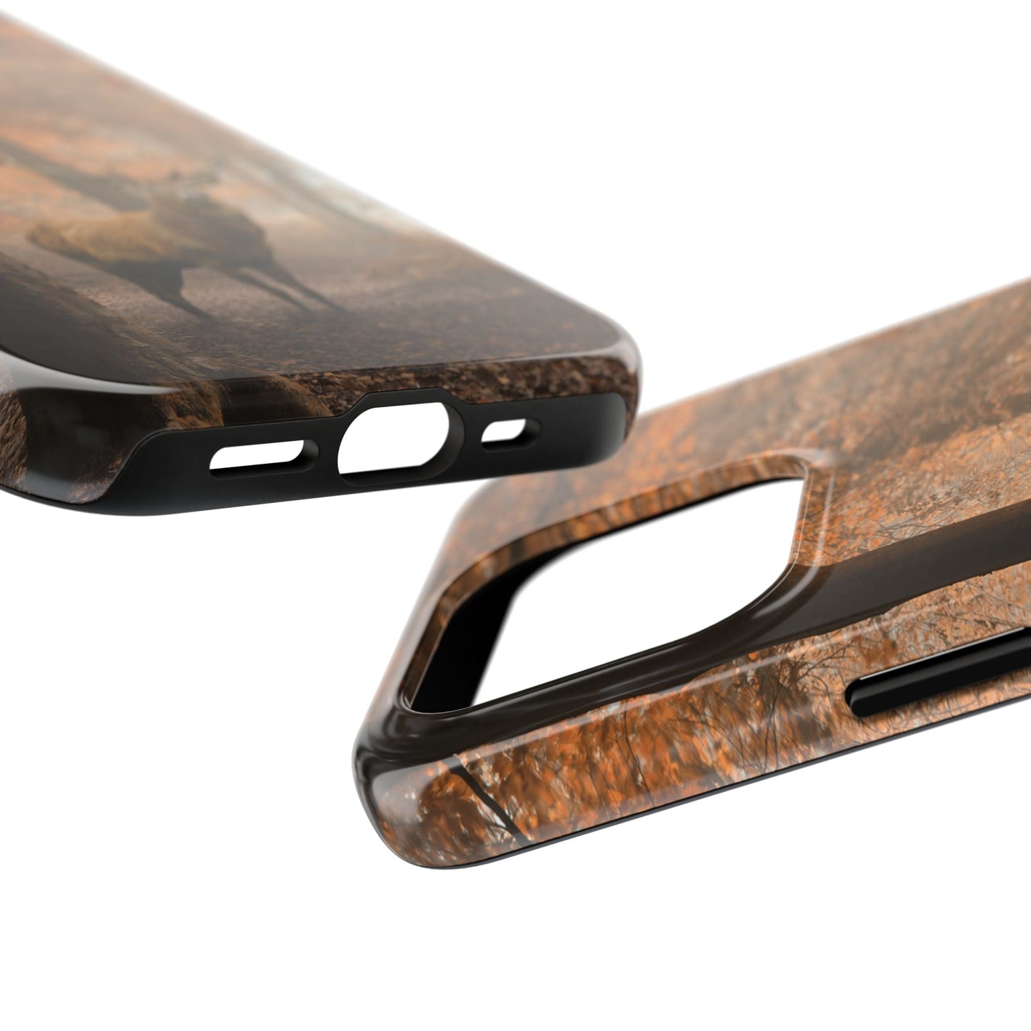 Nature-Inspired Tough Phone Case - Majestic Stag in Autumn Forest