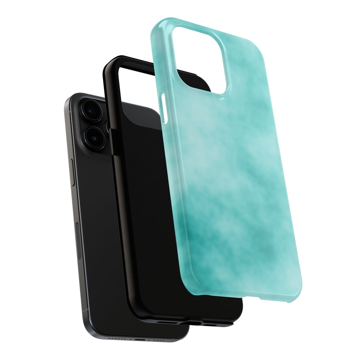 Vibrant Aqua Tough Phone Cases - Stylish & Durable Protection for Your Device