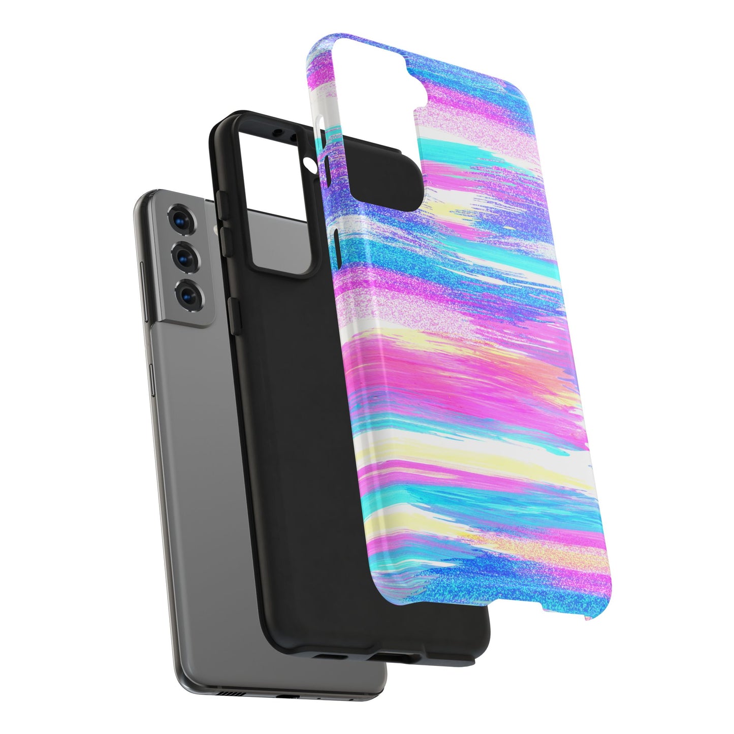 Colorful Abstract Tough Phone Case - Vibrant Protection for Your Device