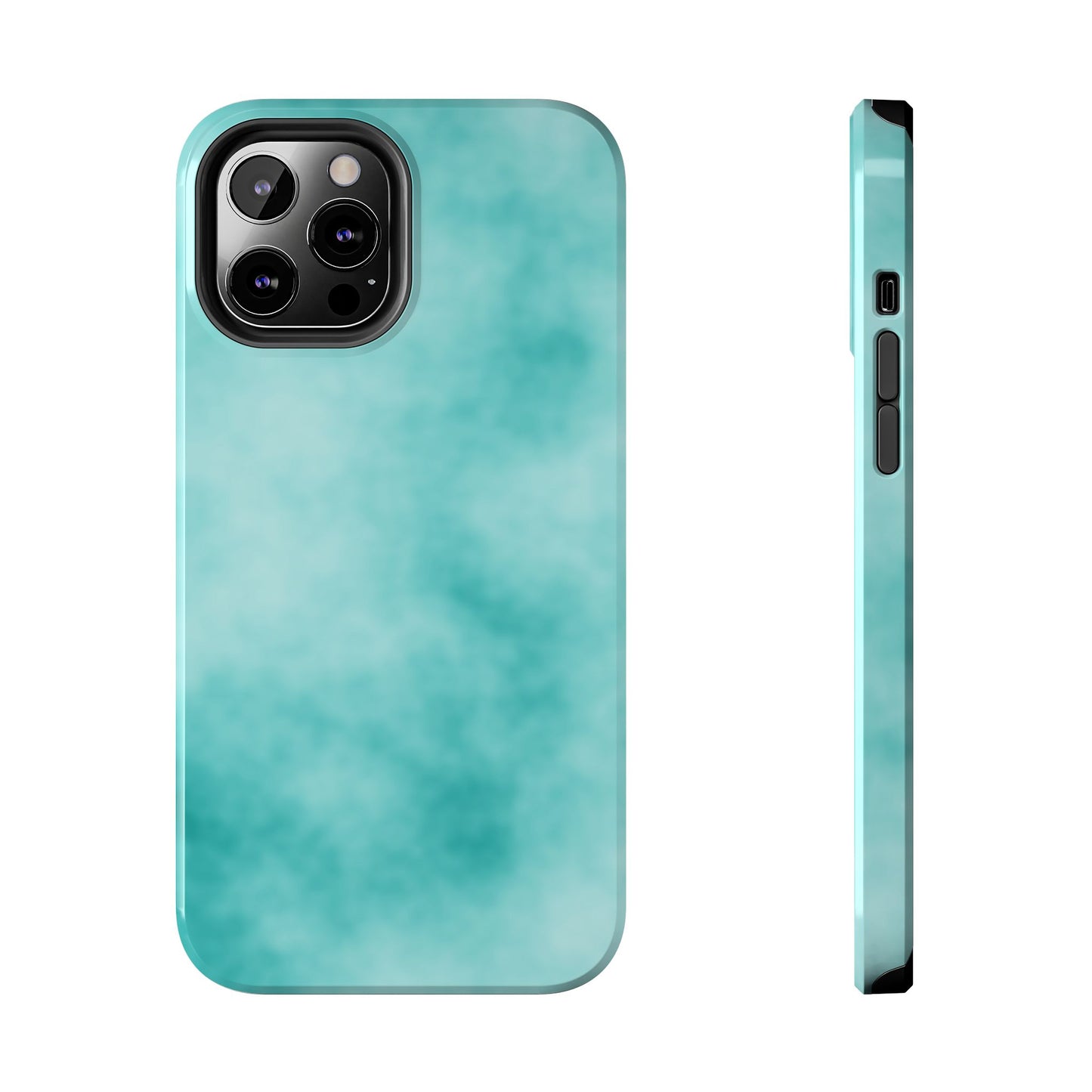 Vibrant Aqua Tough Phone Cases - Stylish & Durable Protection for Your Device