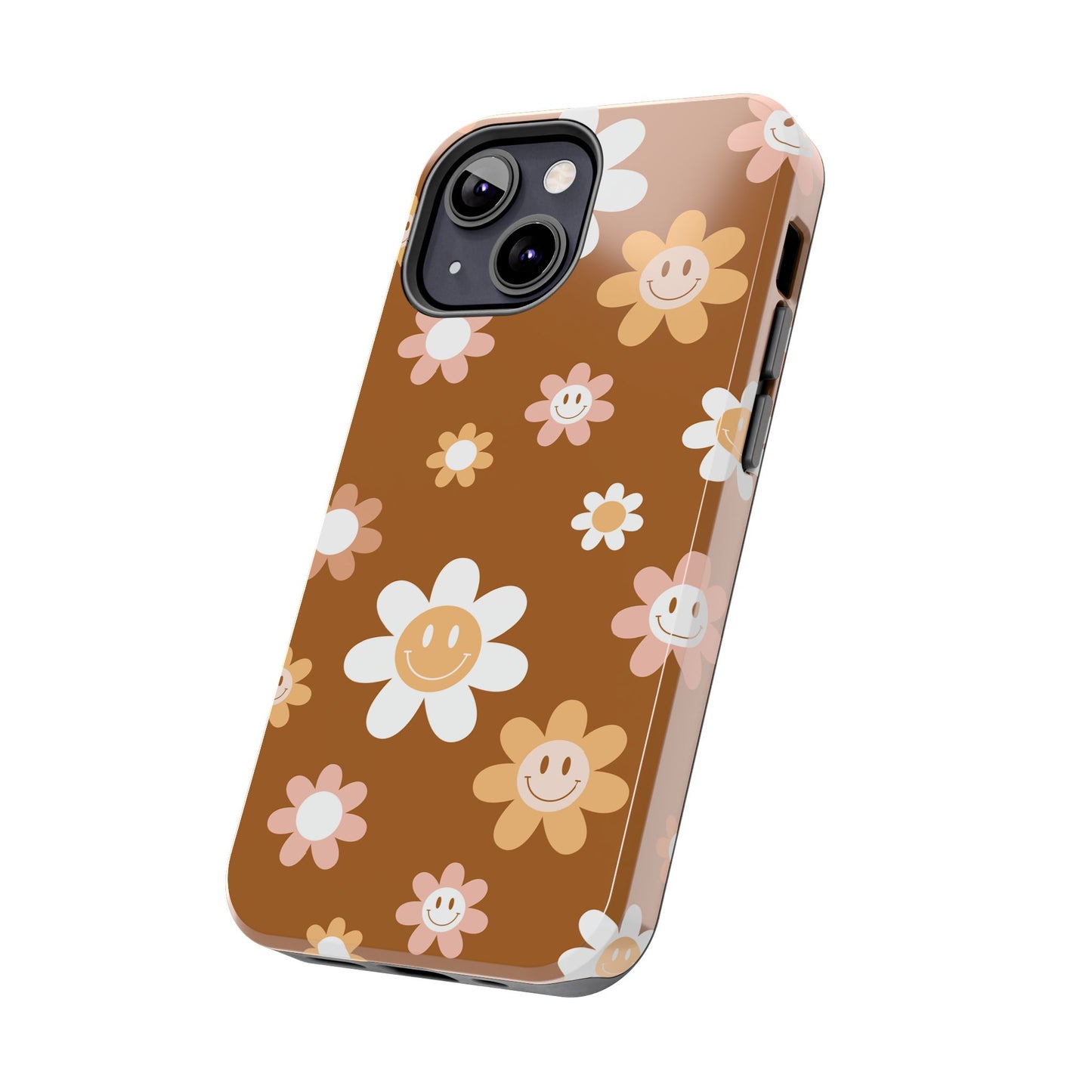 Smiley Flower Tough Phone Case - Cute Floral Design for Trendy Protection