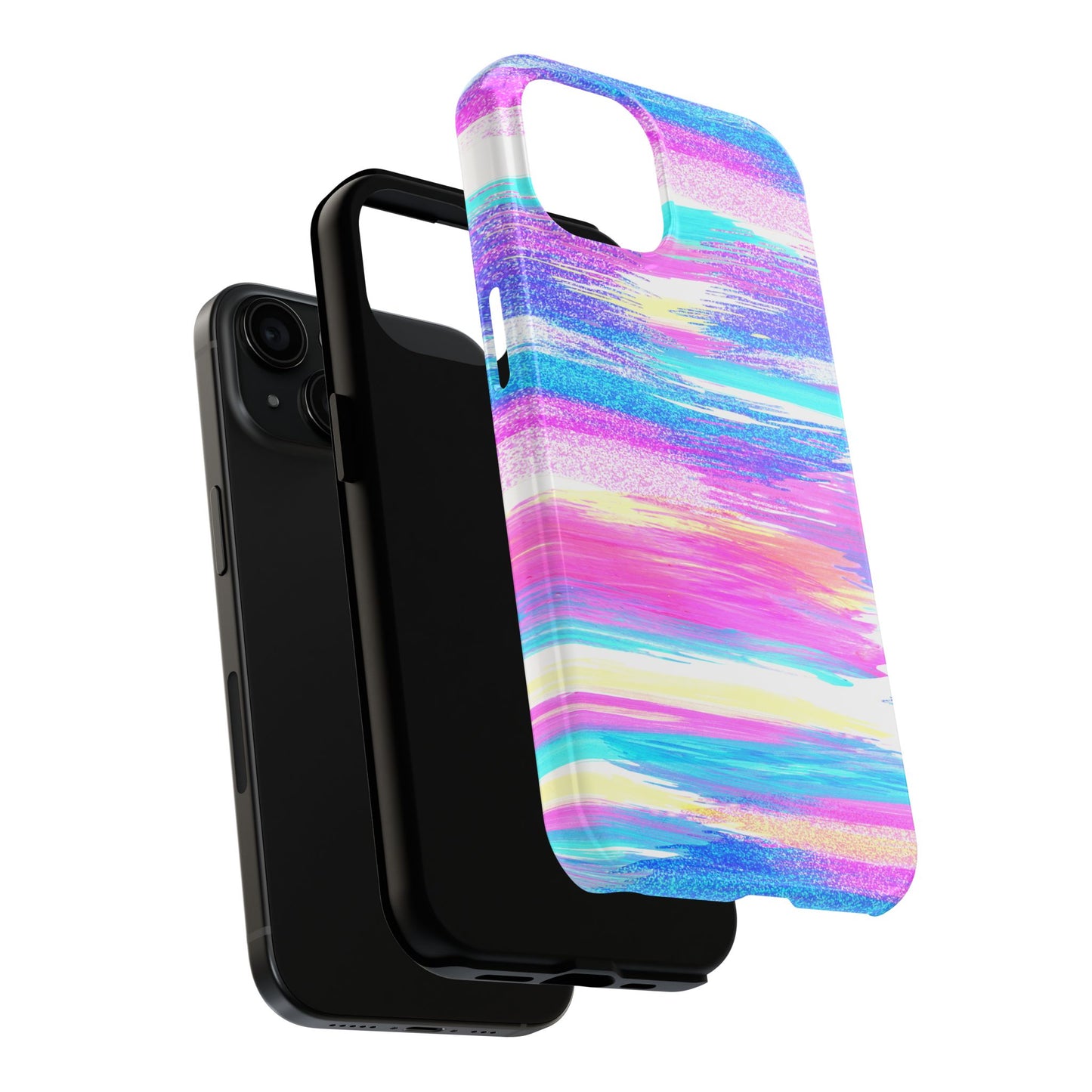 Colorful Abstract Tough Phone Case - Vibrant Protection for Your Device