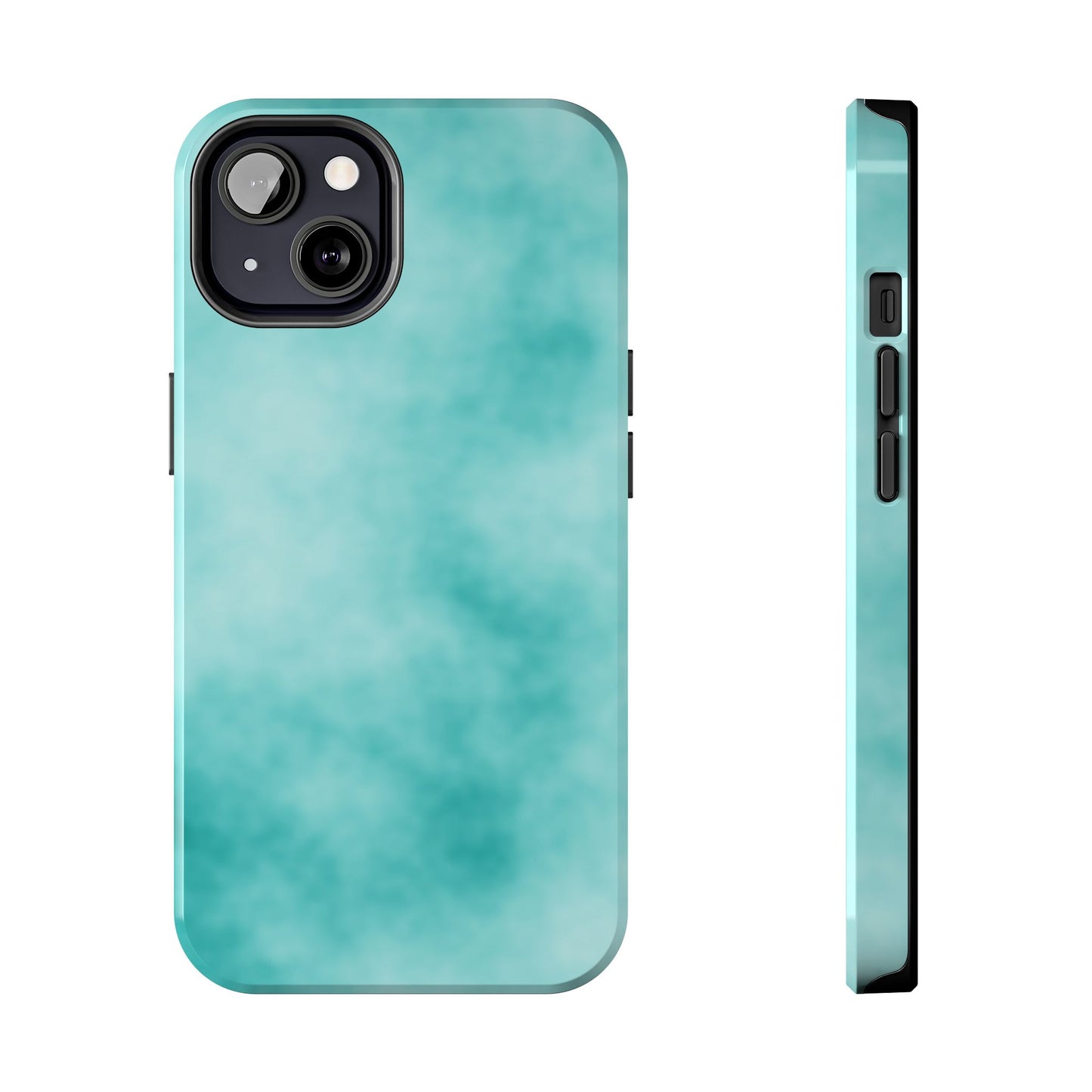 Vibrant Aqua Tough Phone Cases - Stylish & Durable Protection for Your Device