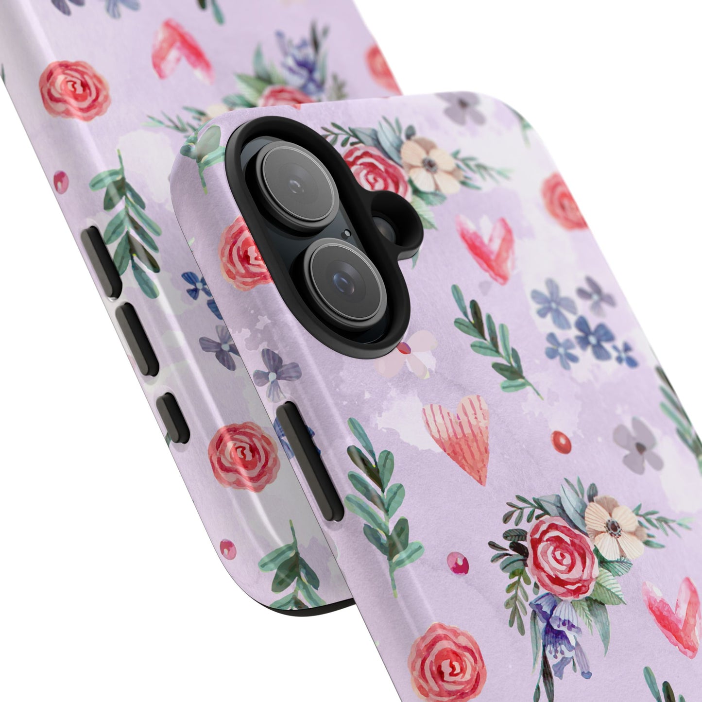 Floral Tough Phone Case - Stylish Protection for Your Device