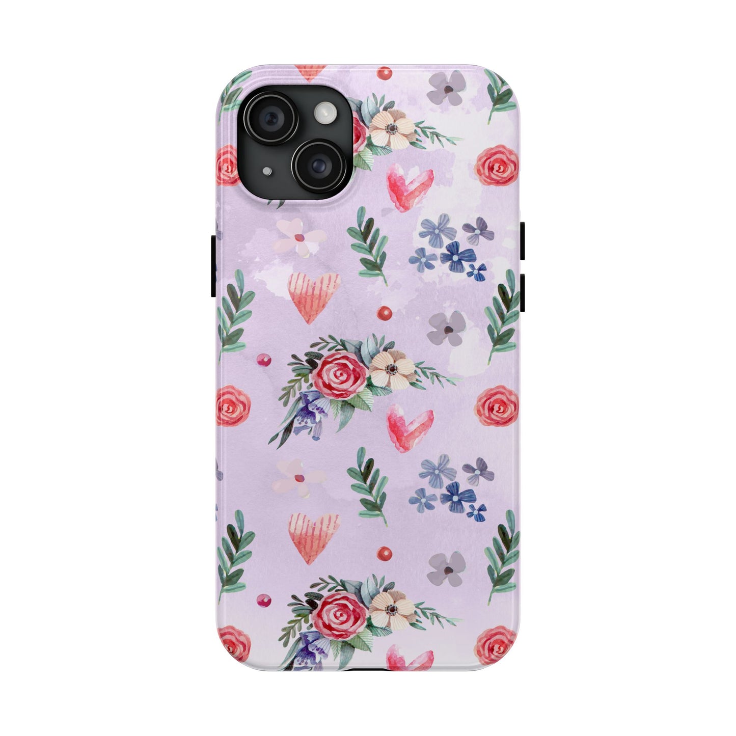 Floral Tough Phone Case - Stylish Protection for Your Device