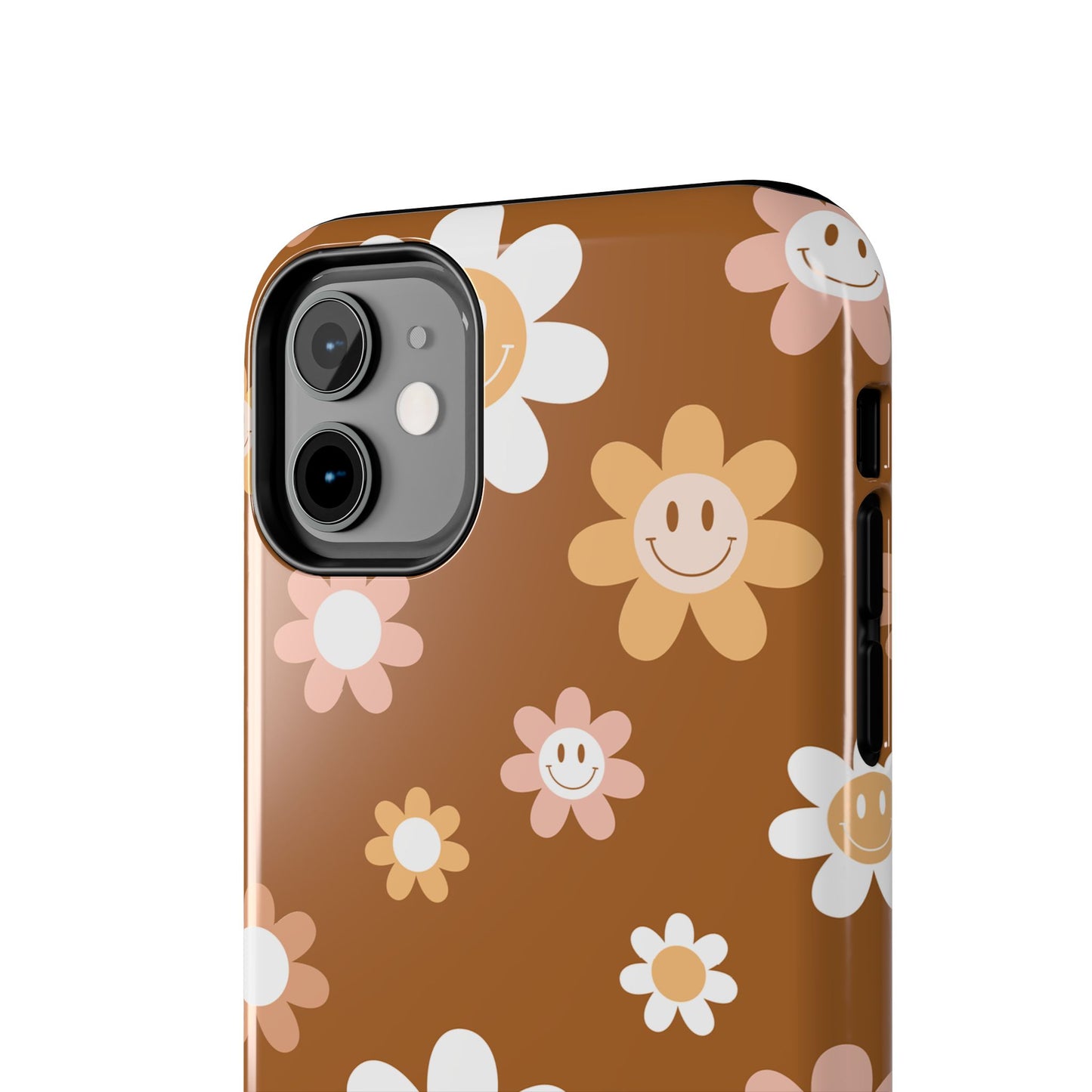 Smiley Flower Tough Phone Case - Cute Floral Design for Trendy Protection