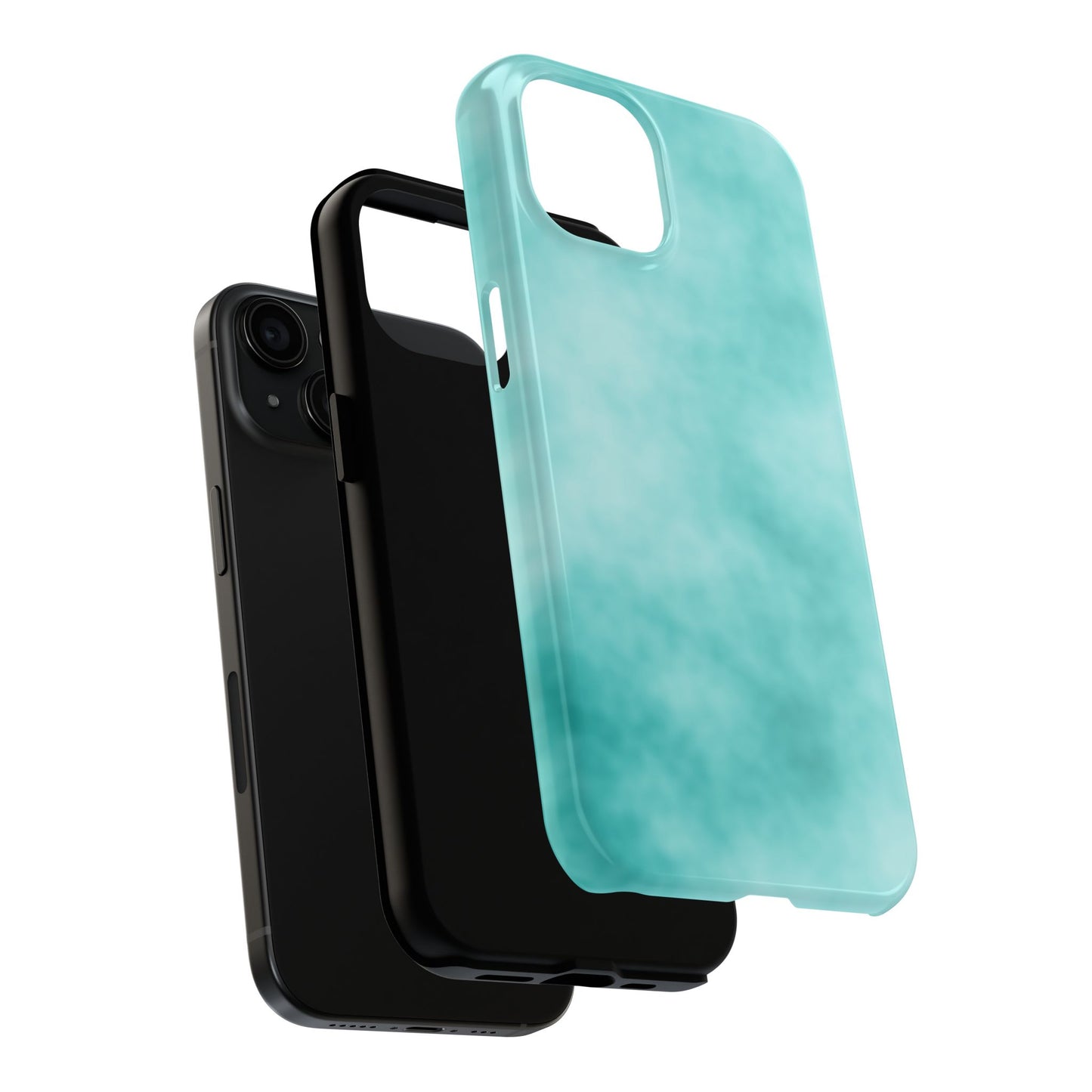 Vibrant Aqua Tough Phone Cases - Stylish & Durable Protection for Your Device