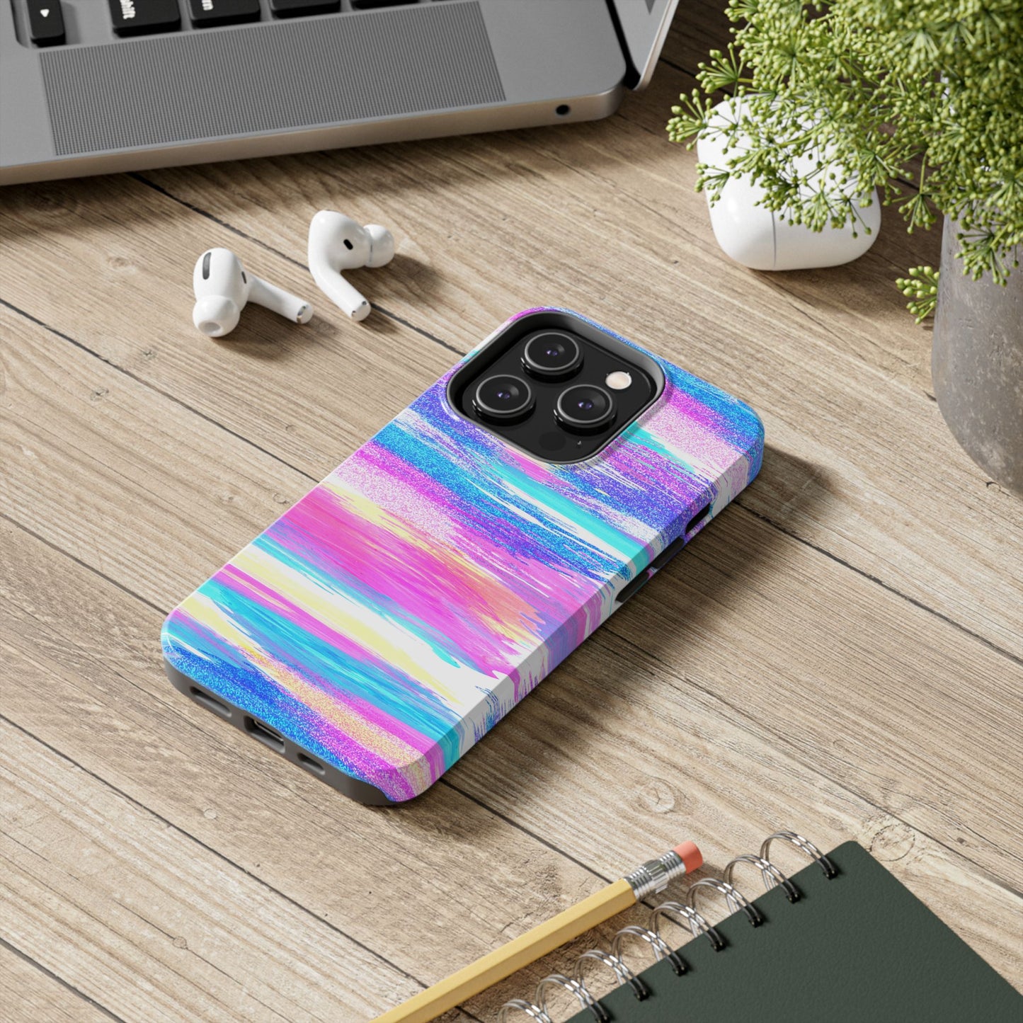 Colorful Abstract Tough Phone Case - Vibrant Protection for Your Device