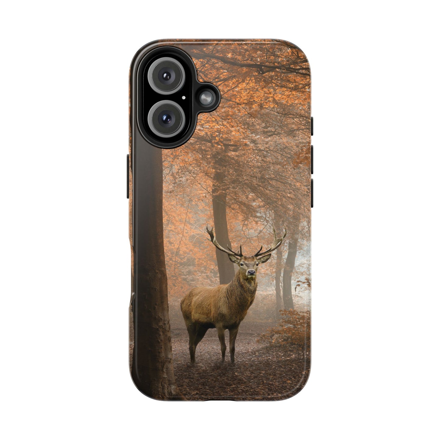 Nature-Inspired Tough Phone Case - Majestic Stag in Autumn Forest