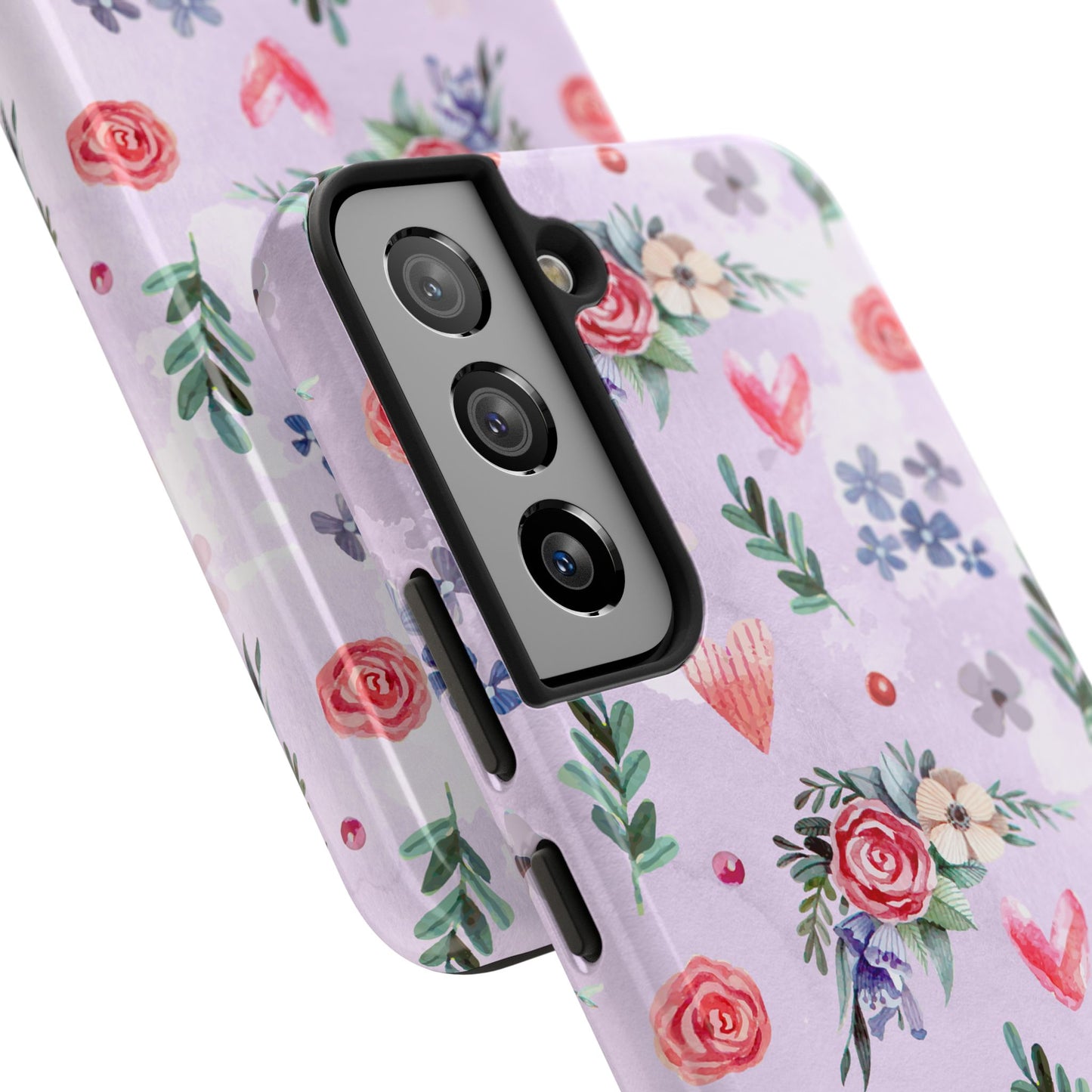 Floral Tough Phone Case - Stylish Protection for Your Device