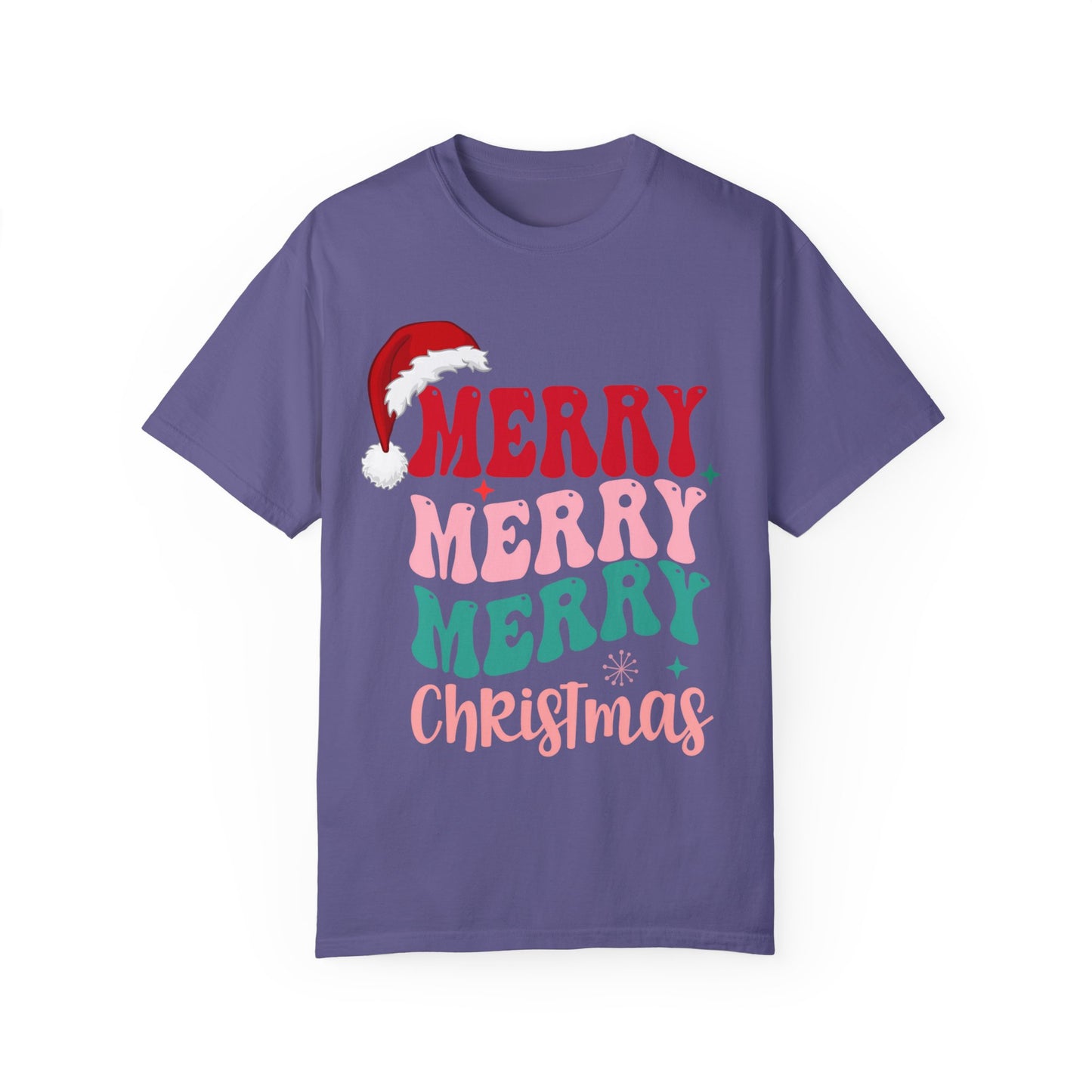 Merry Christmas Unisex Garment-Dyed T-Shirt