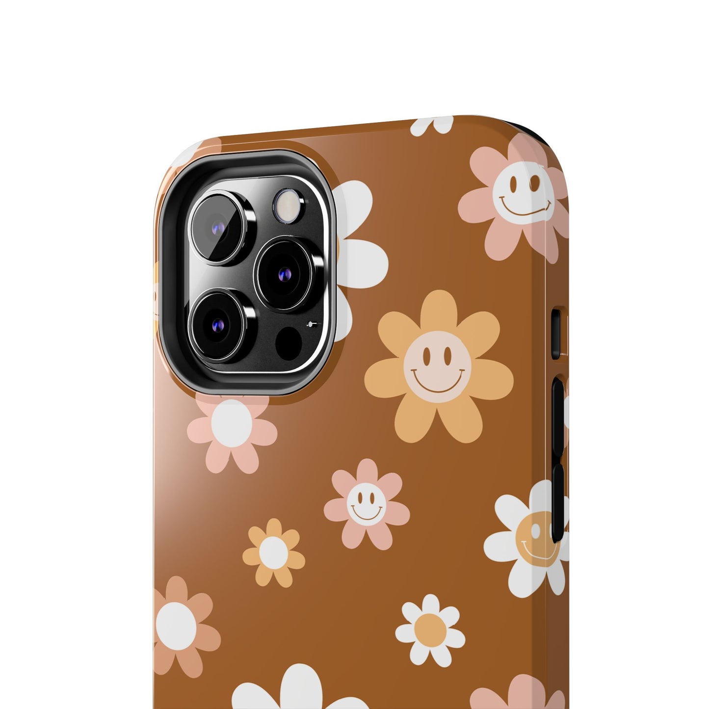 Smiley Flower Tough Phone Case - Cute Floral Design for Trendy Protection