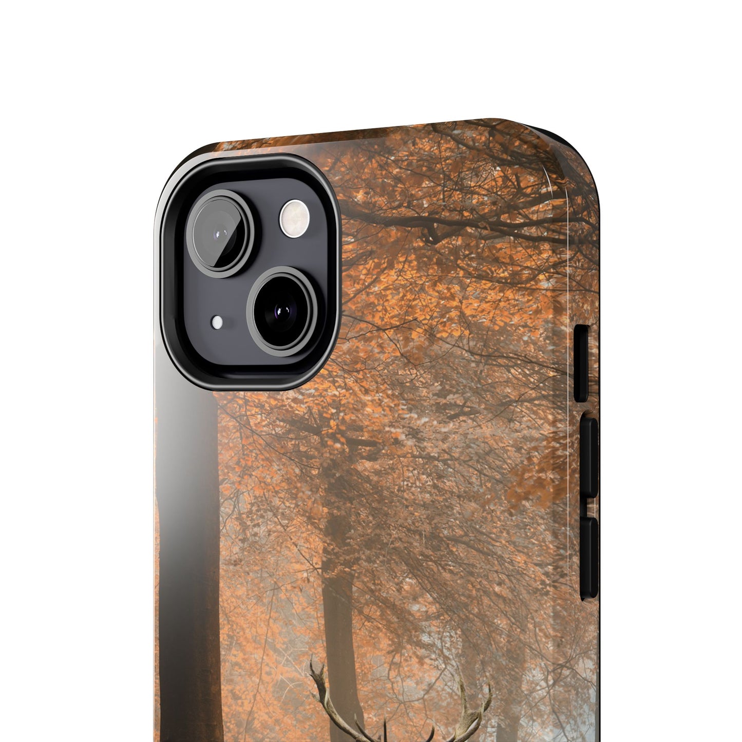 Nature-Inspired Tough Phone Case - Majestic Stag in Autumn Forest