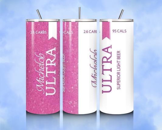 20oz Pink Glitter Ultra Tumbler