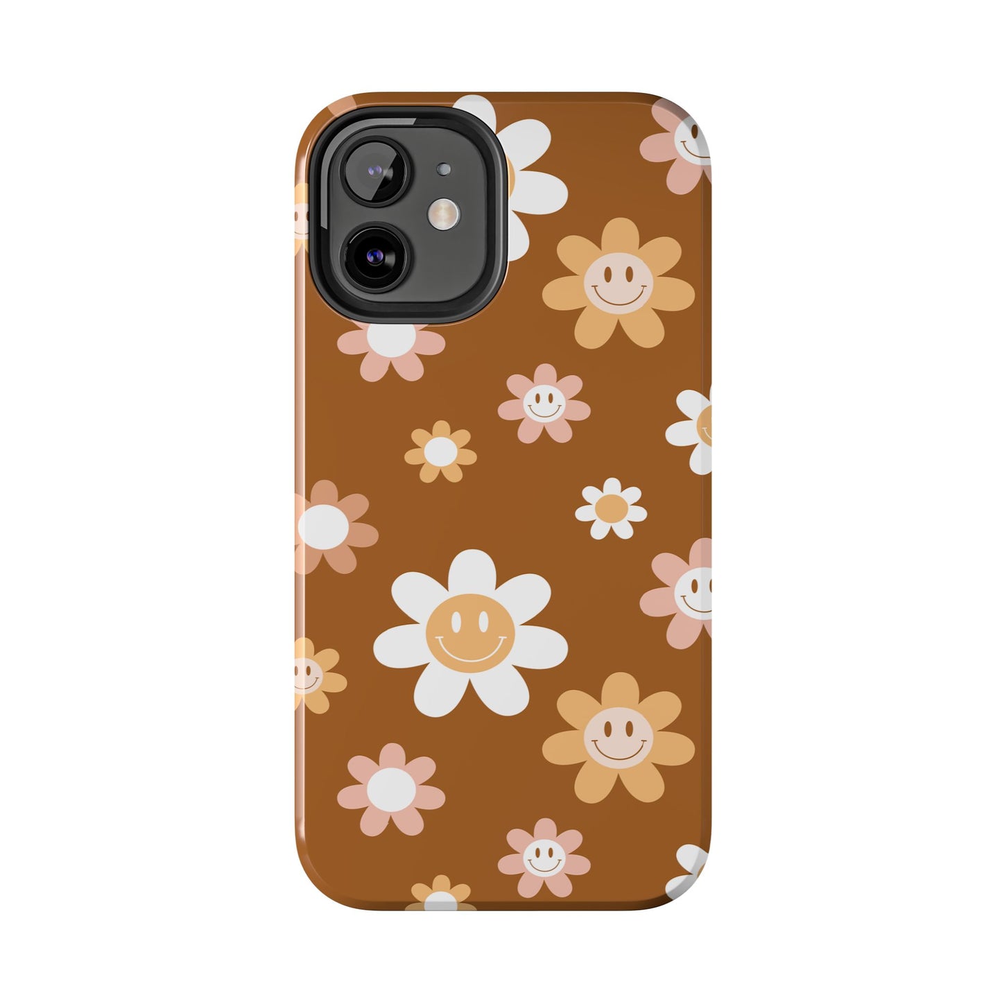 Smiley Flower Tough Phone Case - Cute Floral Design for Trendy Protection