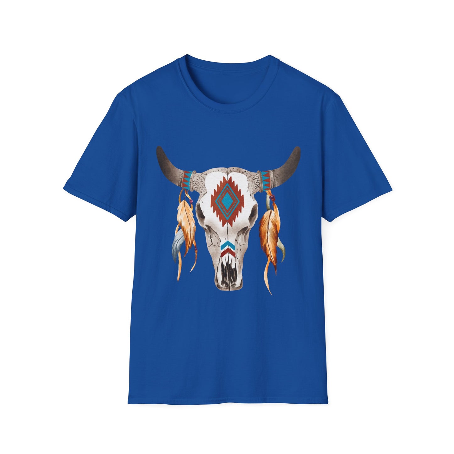 Bohemian Skull Graphic Unisex Softstyle T-Shirt