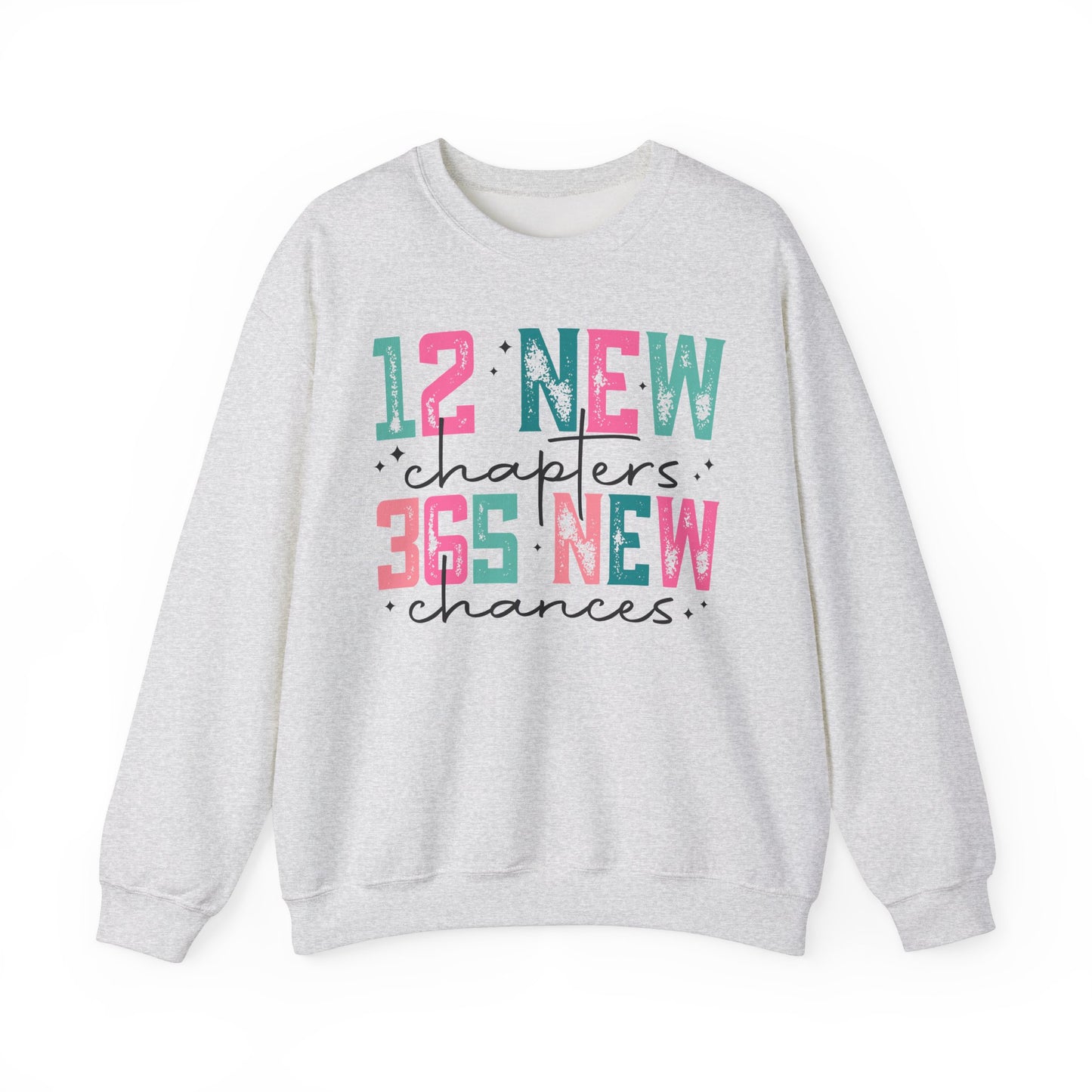 12 New Chapters, 365 New Chances Unisex Heavy Blend Crewneck Sweatshirt