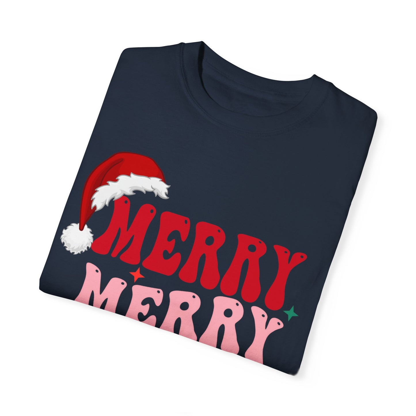 Merry Christmas Unisex Garment-Dyed T-Shirt