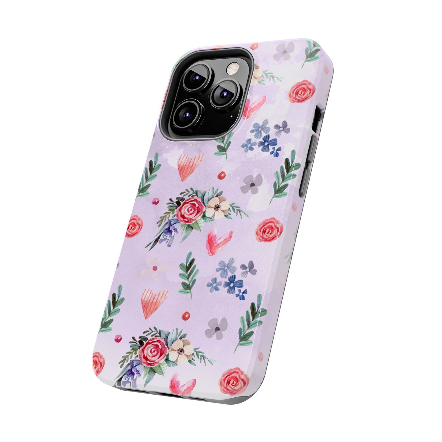 Floral Tough Phone Case - Stylish Protection for Your Device