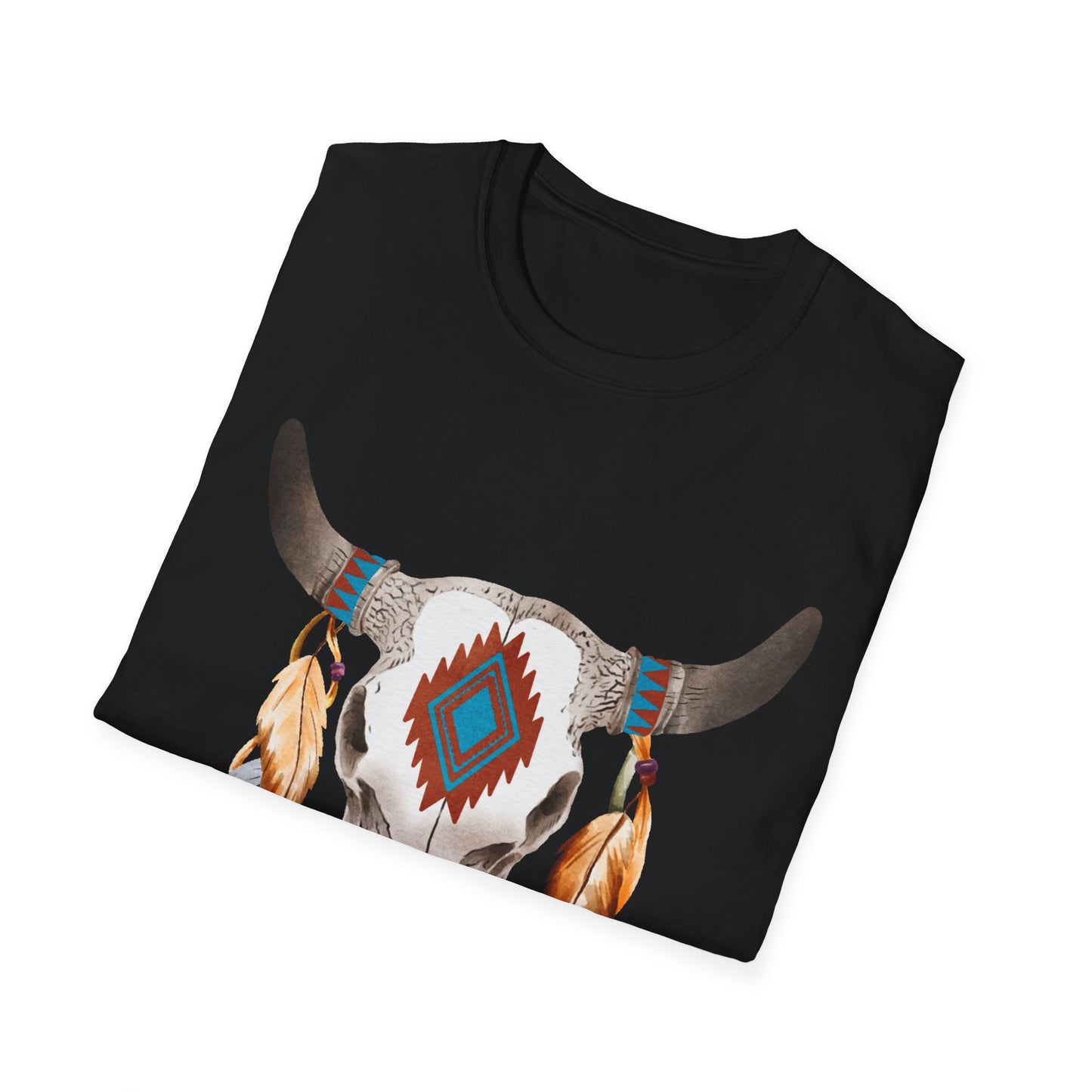 Bohemian Skull Graphic Unisex Softstyle T-Shirt