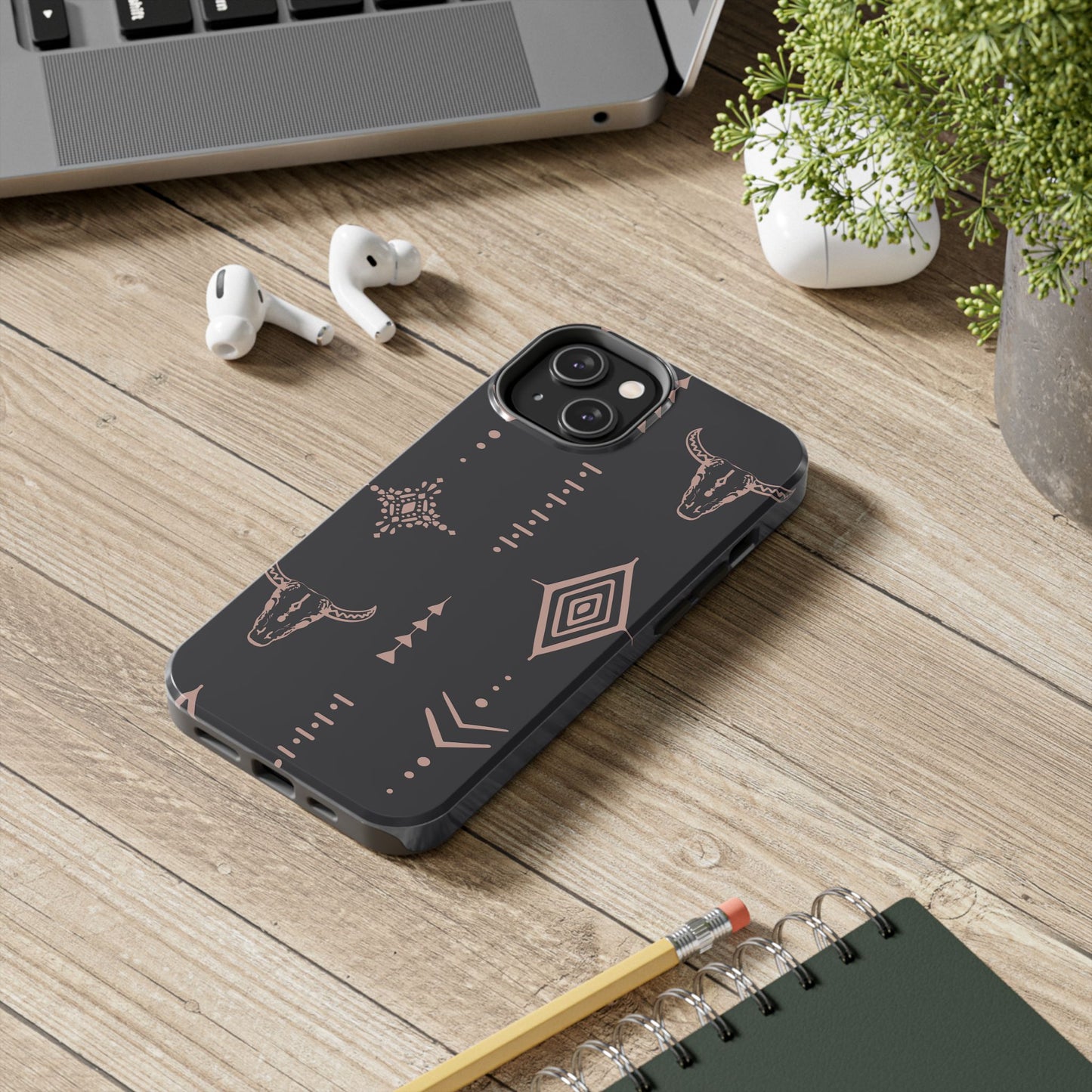 Southwestern Pattern Tough Phone Case - Stylish & Durable