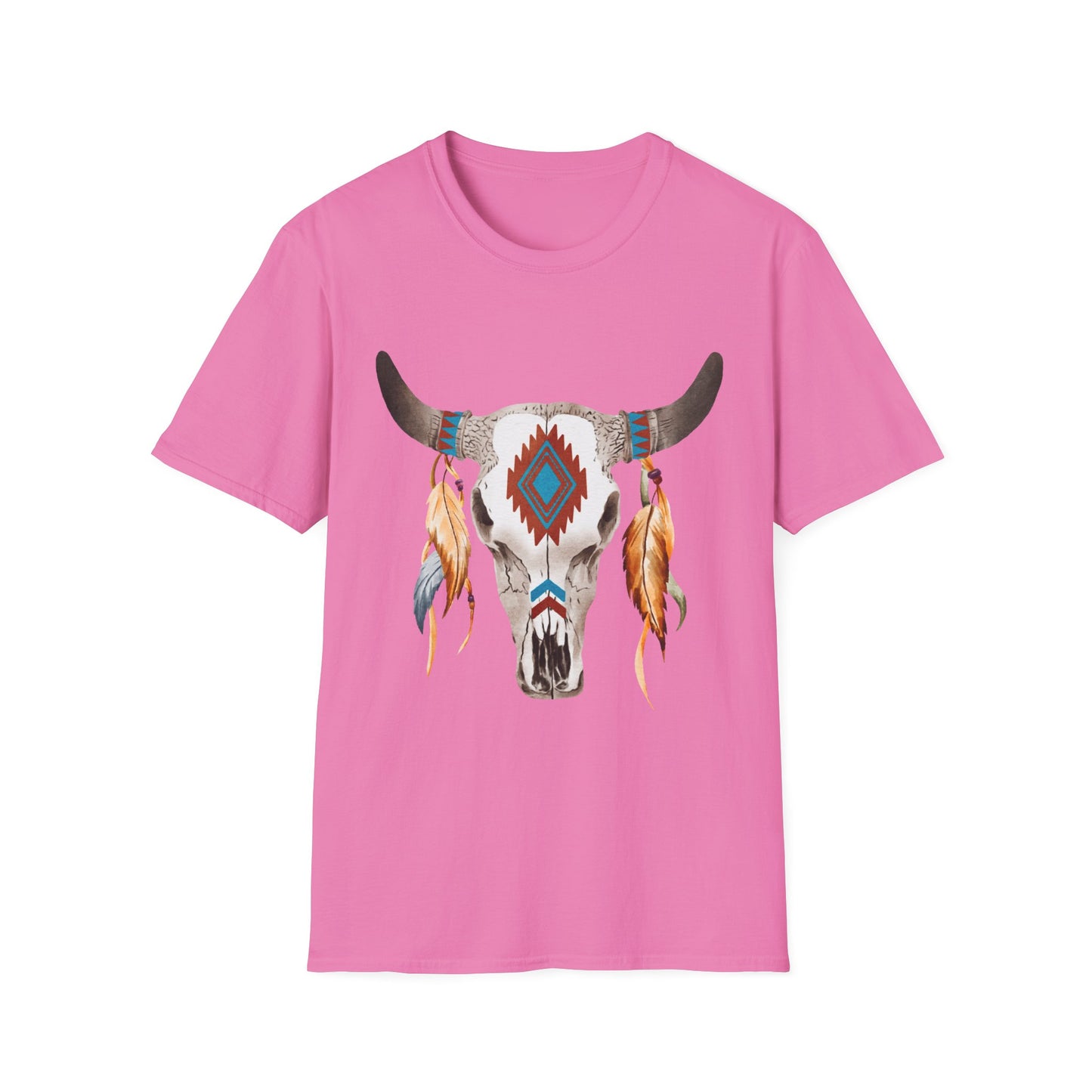 Bohemian Skull Graphic Unisex Softstyle T-Shirt