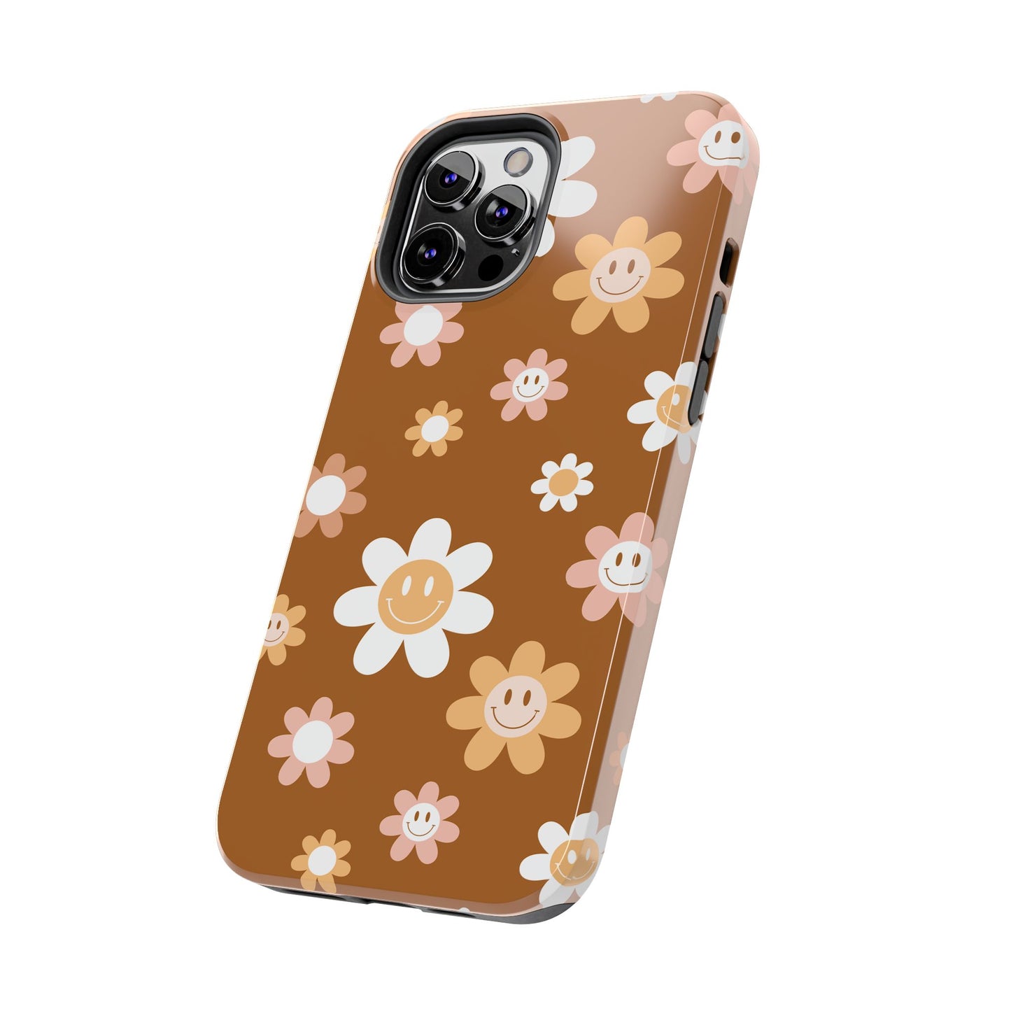 Smiley Flower Tough Phone Case - Cute Floral Design for Trendy Protection