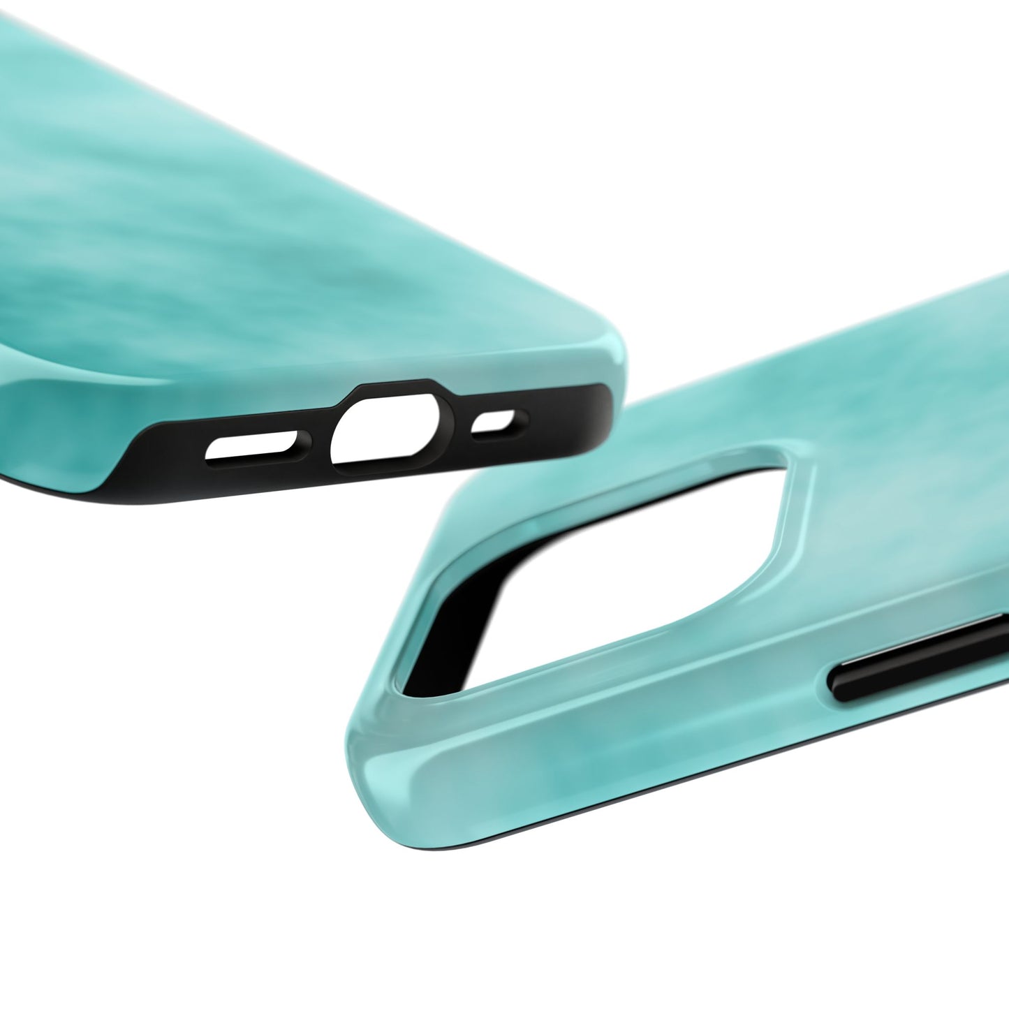 Vibrant Aqua Tough Phone Cases - Stylish & Durable Protection for Your Device