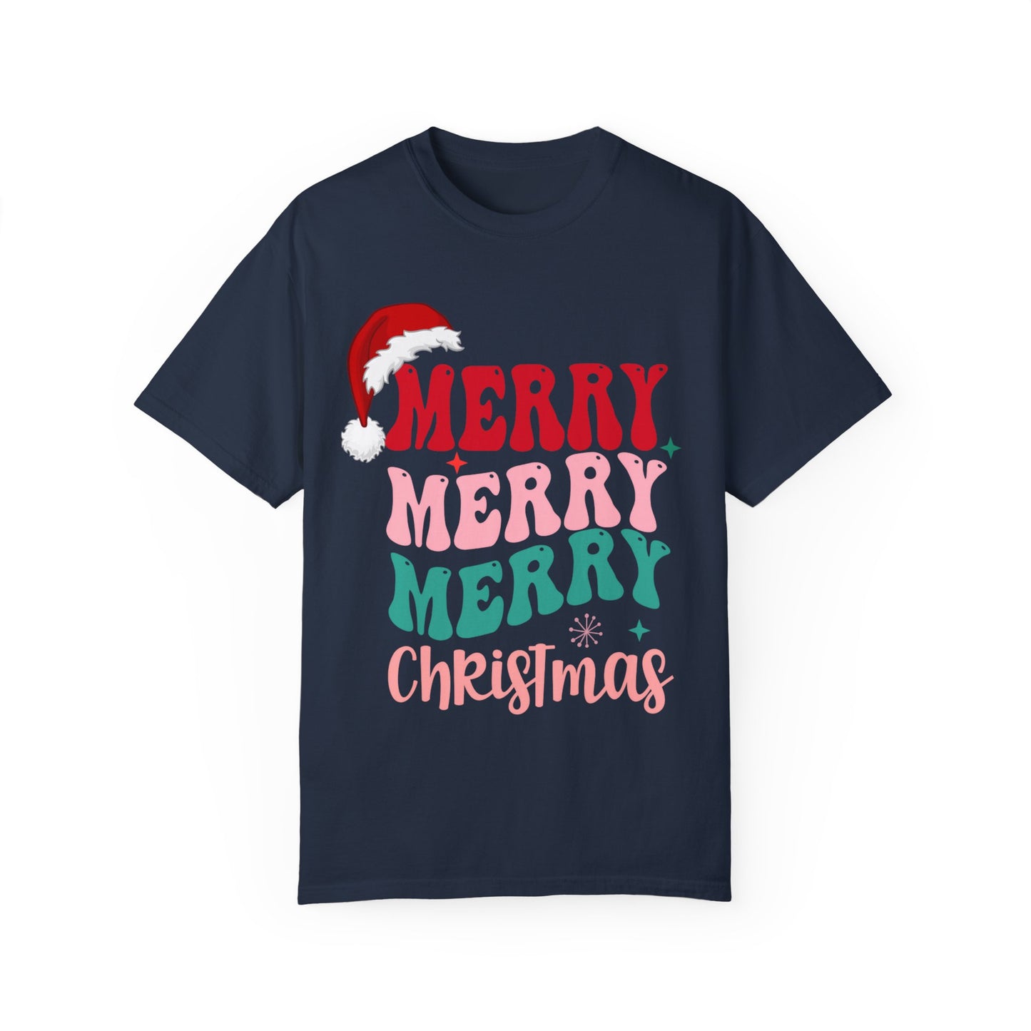 Merry Christmas Unisex Garment-Dyed T-Shirt