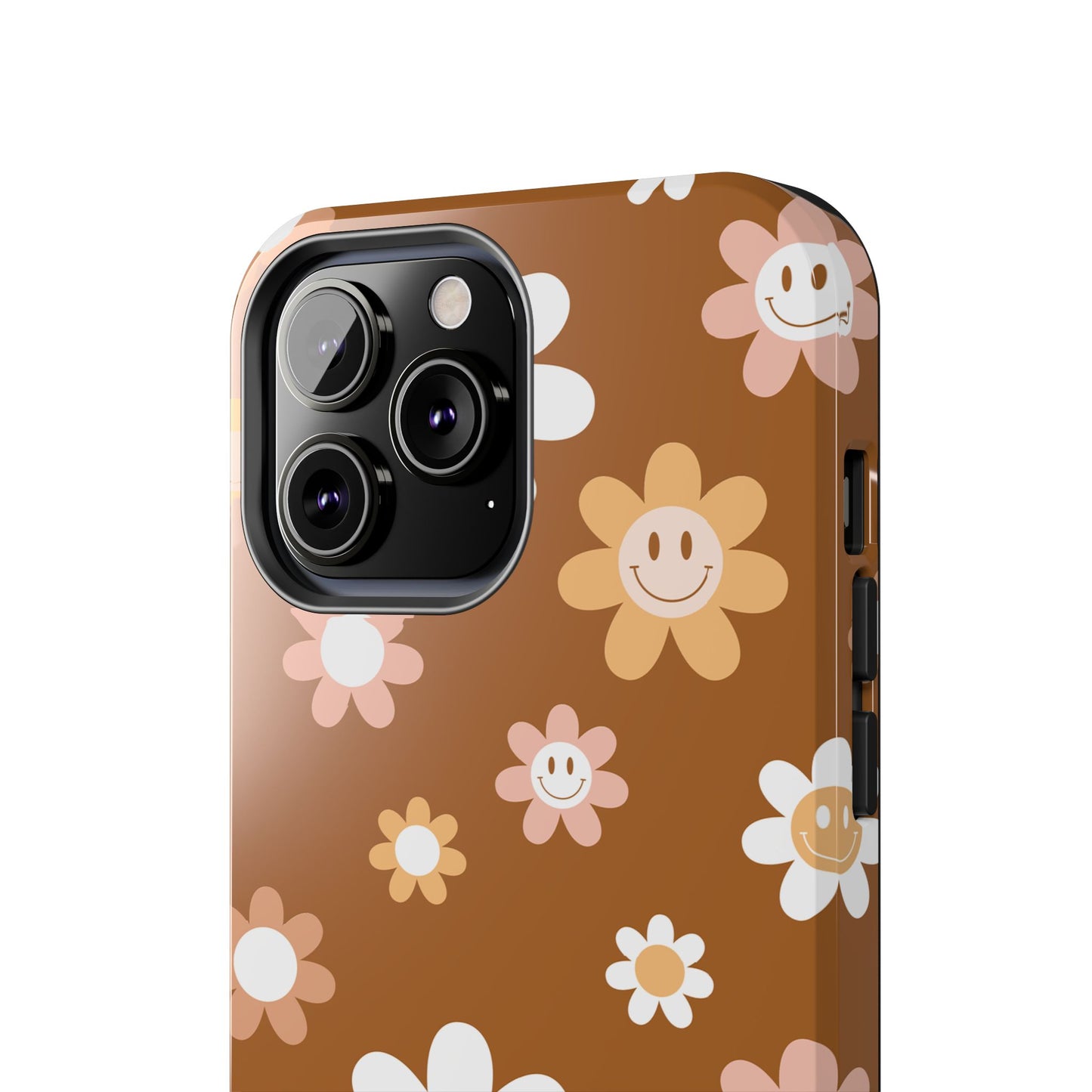 Smiley Flower Tough Phone Case - Cute Floral Design for Trendy Protection