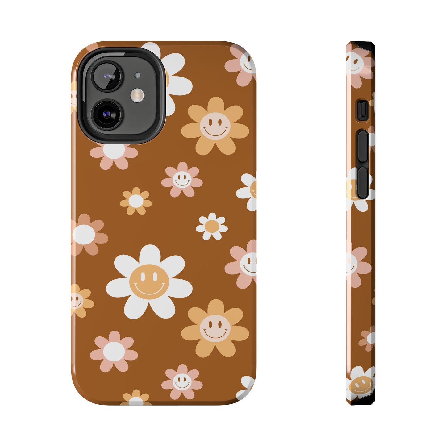 Smiley Flower Tough Phone Case - Cute Floral Design for Trendy Protection