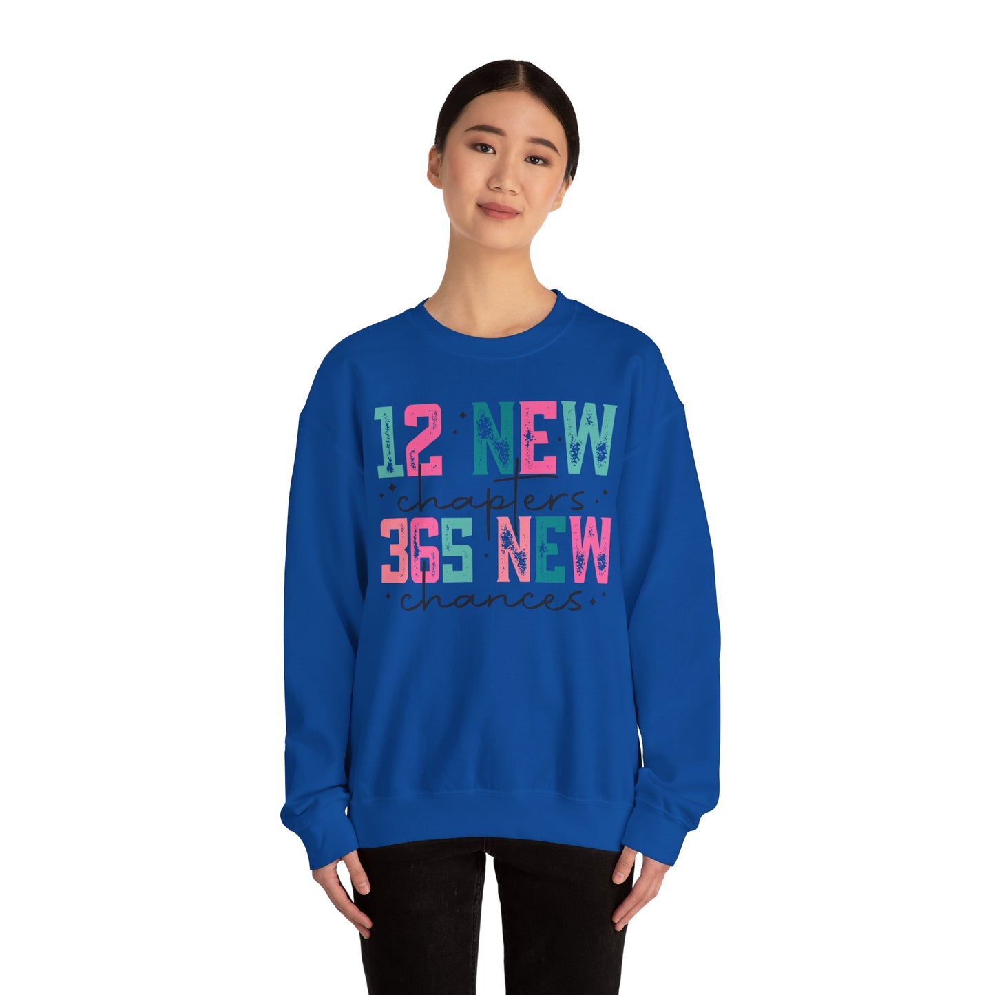 12 New Chapters, 365 New Chances Unisex Heavy Blend Crewneck Sweatshirt