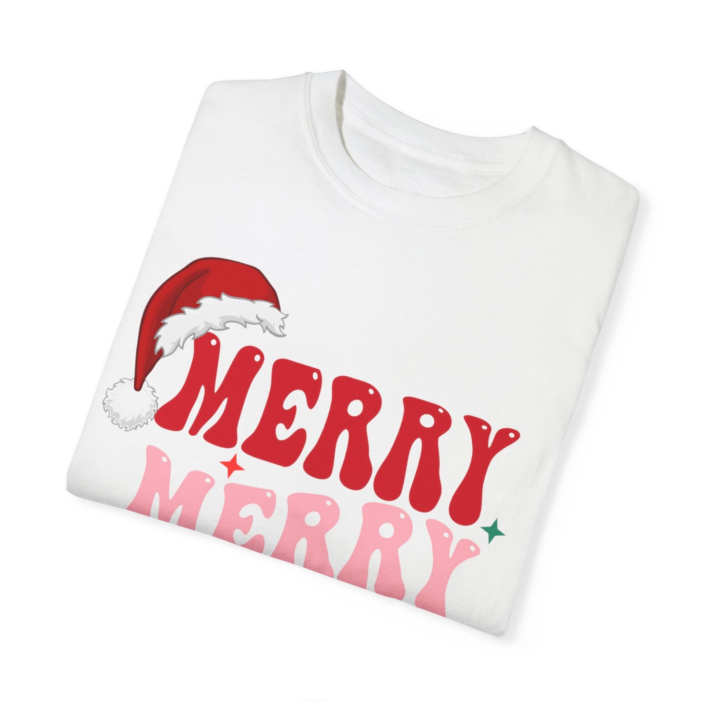 Merry Christmas Unisex Garment-Dyed T-Shirt