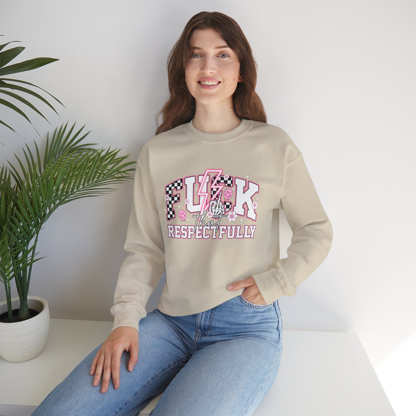 F**k That Respectfully Unisex Heavy Blend™ Crewneck Sweatshirt