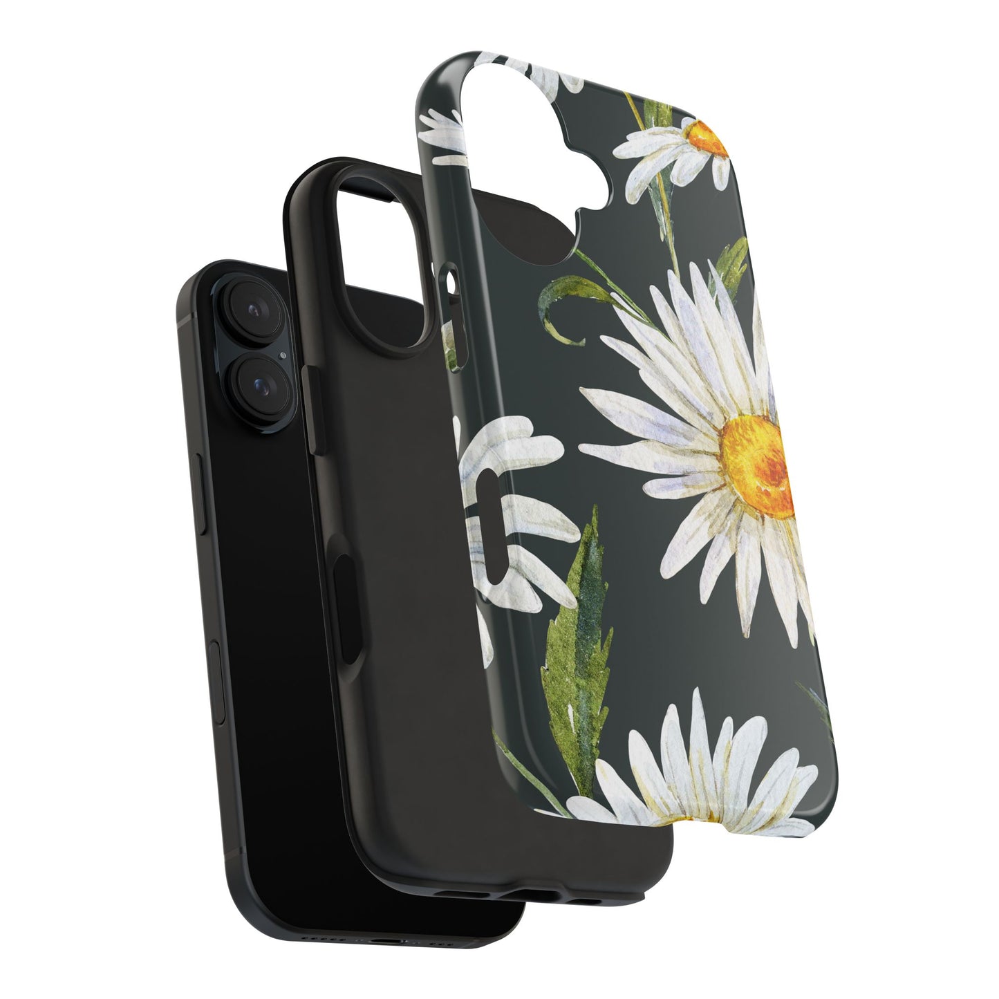 Floral Tough Phone Cases - Durable Protection with Daisy Design