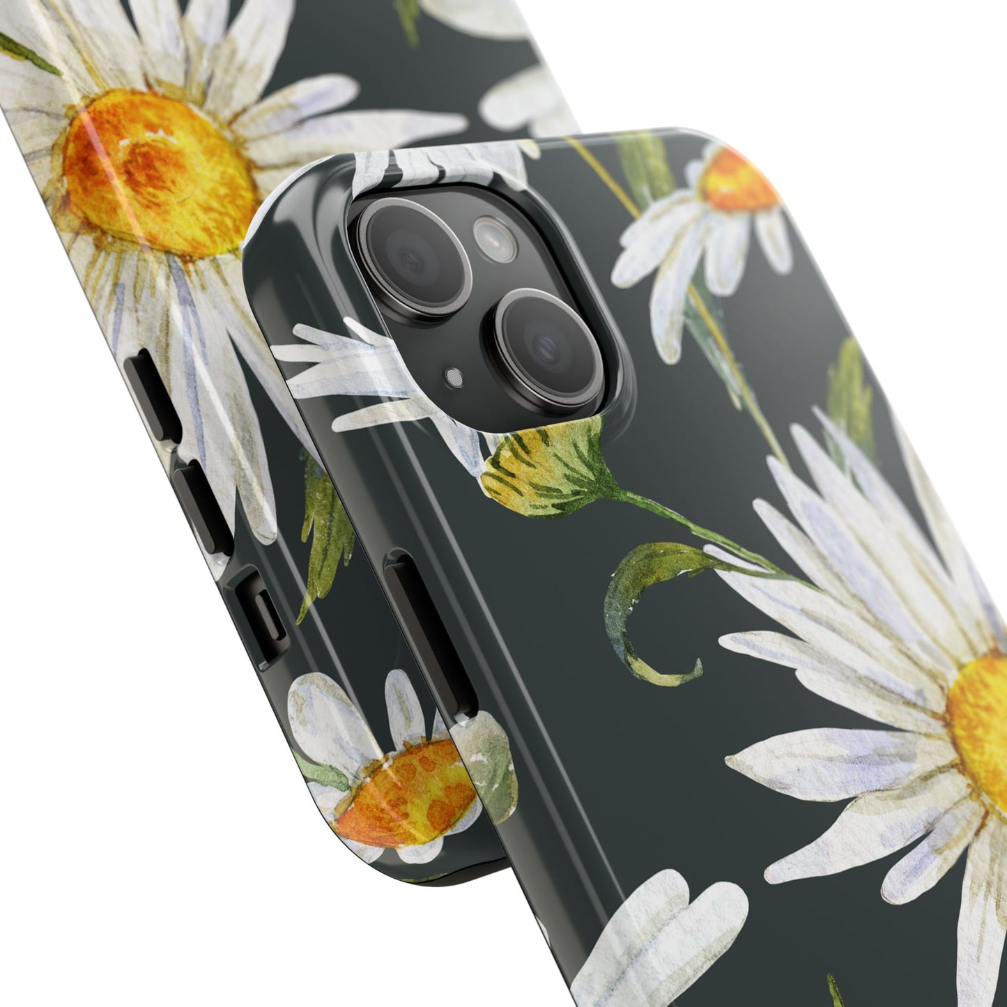 Floral Tough Phone Cases - Durable Protection with Daisy Design