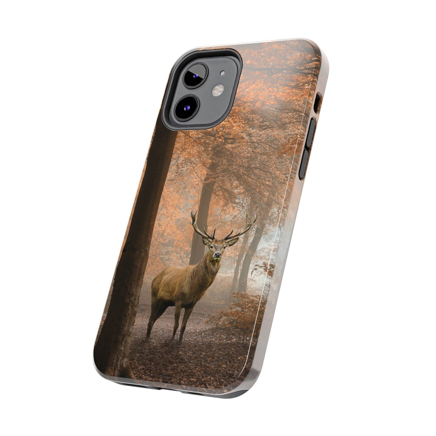 Nature-Inspired Tough Phone Case - Majestic Stag in Autumn Forest