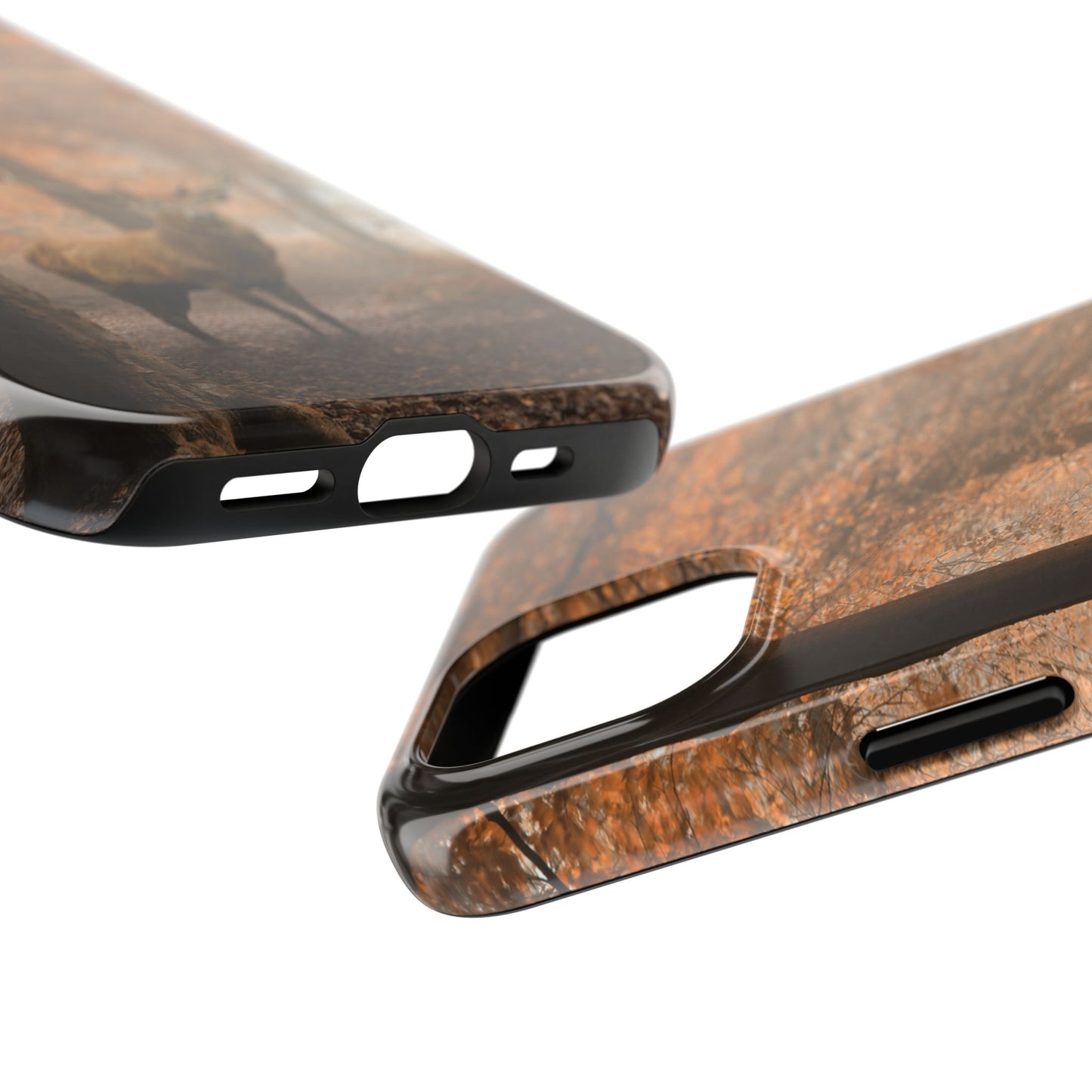 Nature-Inspired Tough Phone Case - Majestic Stag in Autumn Forest