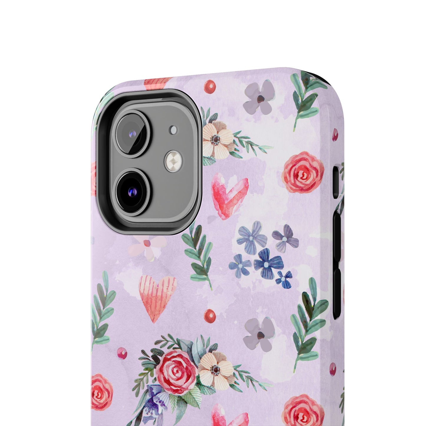 Floral Tough Phone Case - Stylish Protection for Your Device