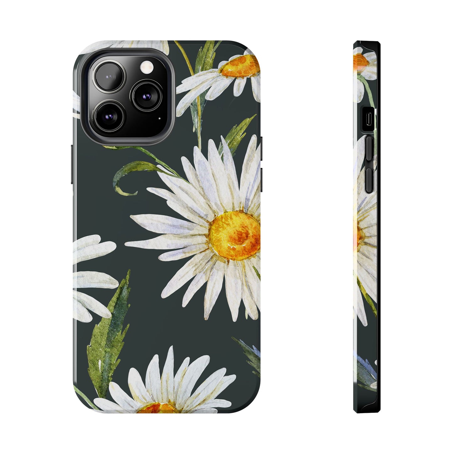 Floral Tough Phone Cases - Durable Protection with Daisy Design