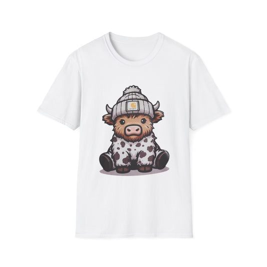 Cute Highland Cow Graphic Unisex T-Shirt