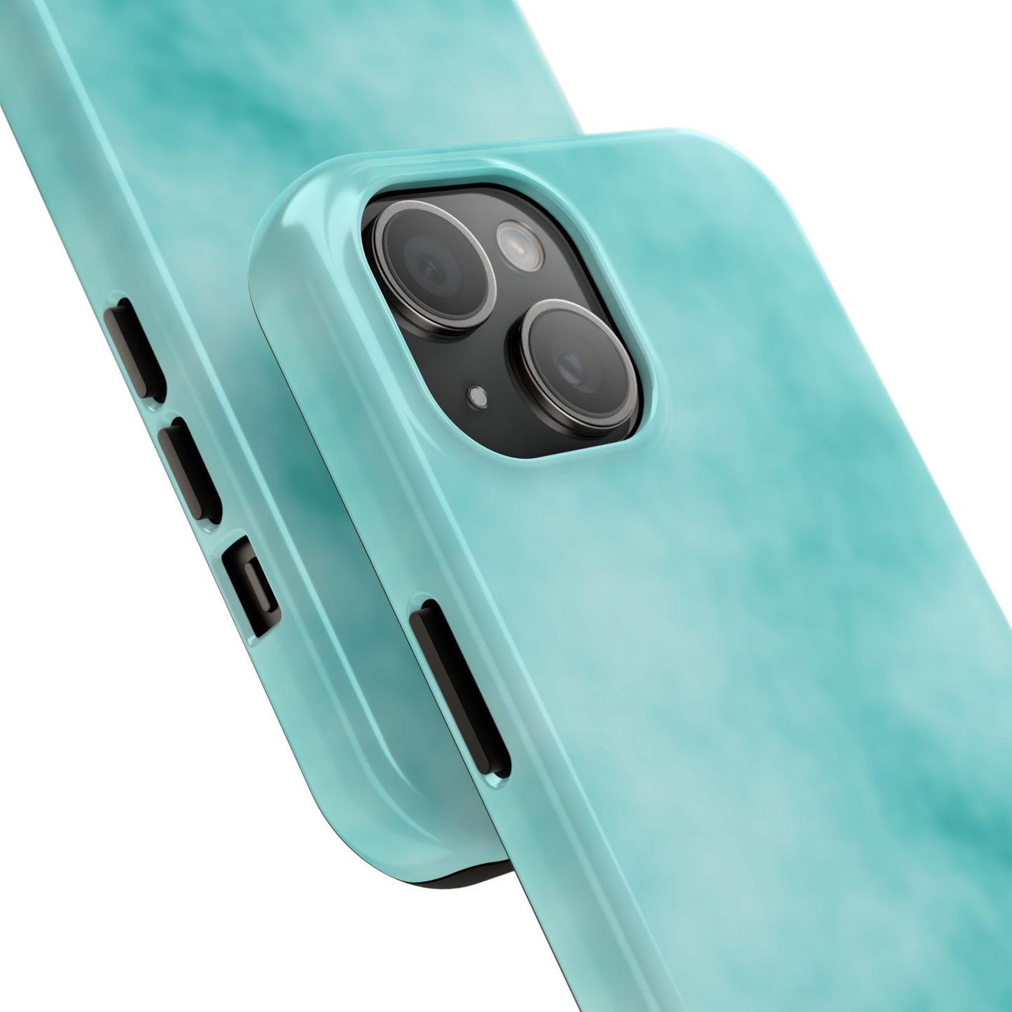 Vibrant Aqua Tough Phone Cases - Stylish & Durable Protection for Your Device