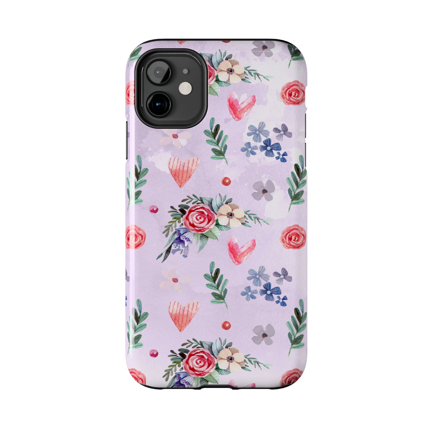 Floral Tough Phone Case - Stylish Protection for Your Device