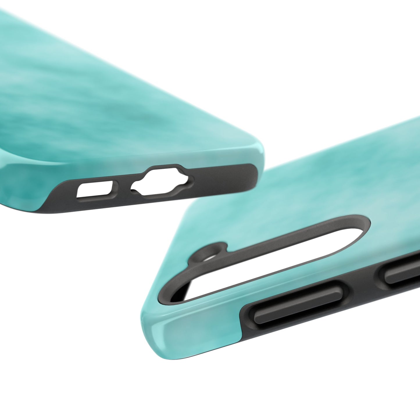 Vibrant Aqua Tough Phone Cases - Stylish & Durable Protection for Your Device