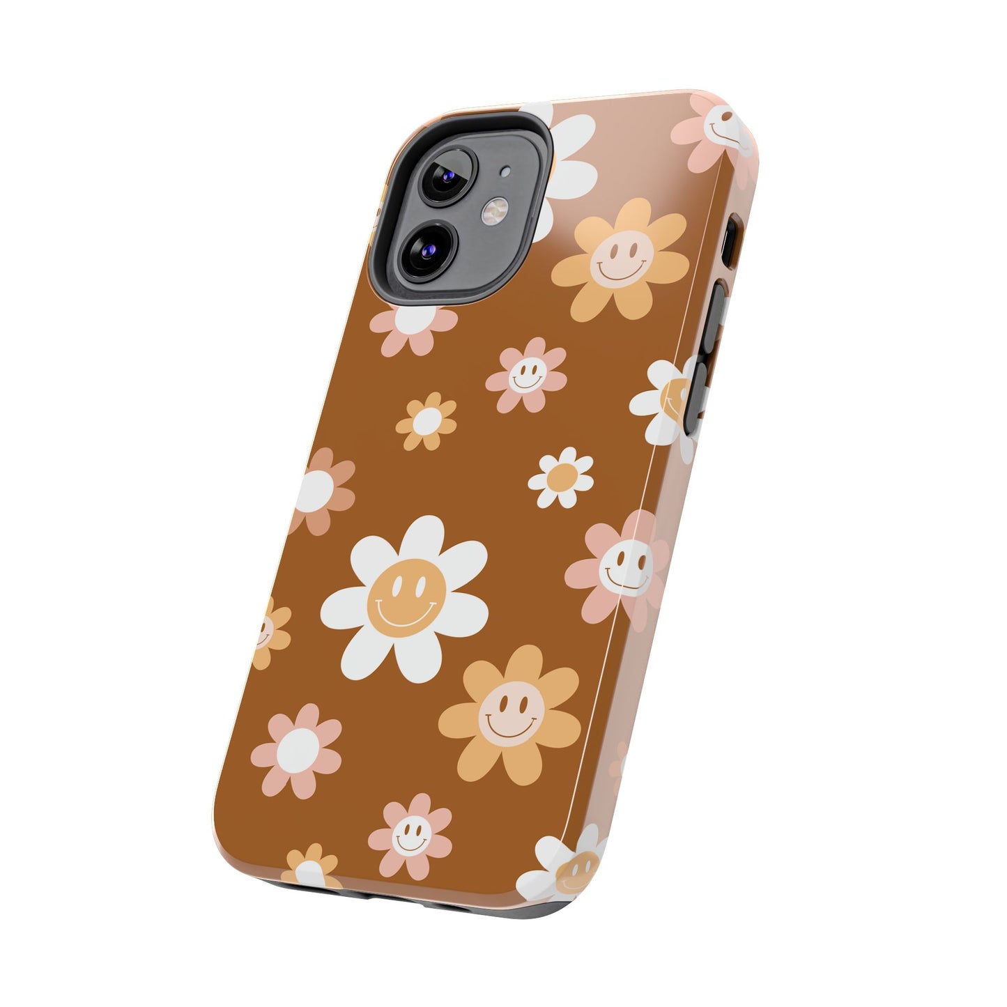 Smiley Flower Tough Phone Case - Cute Floral Design for Trendy Protection