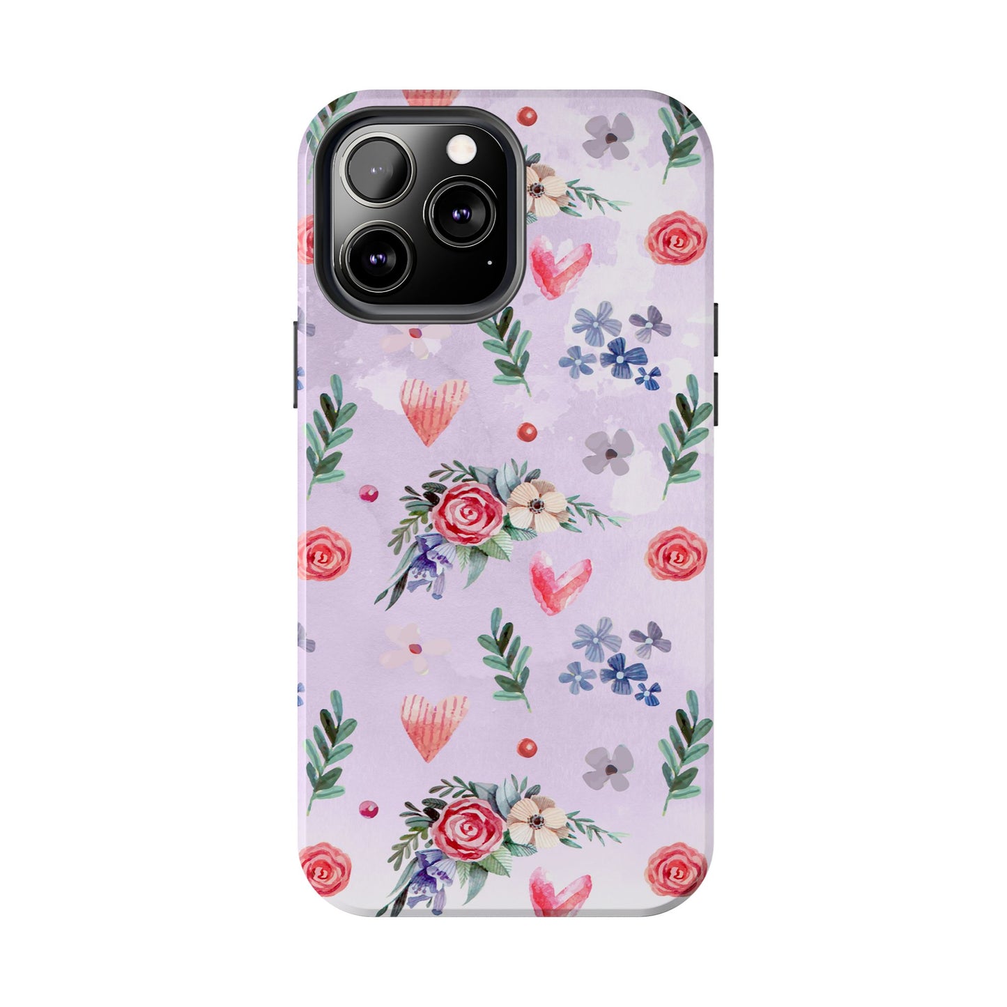 Floral Tough Phone Case - Stylish Protection for Your Device