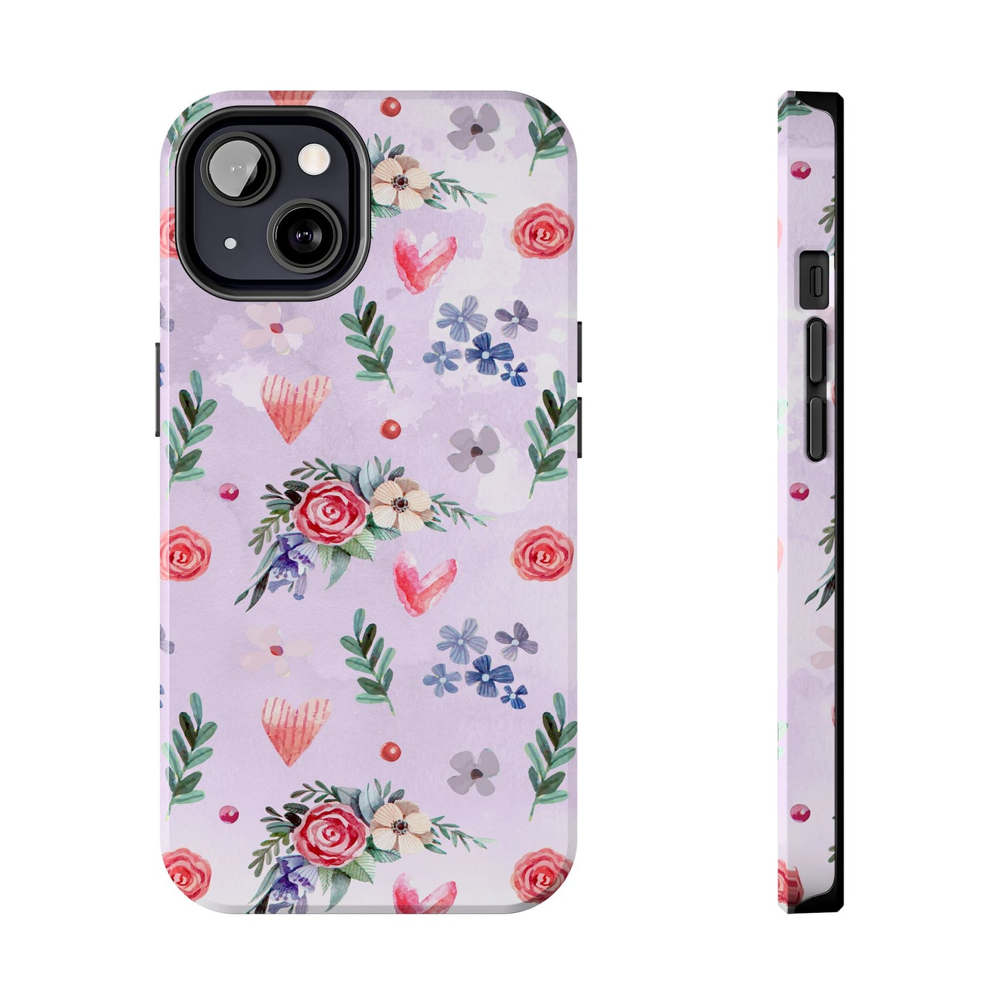 Floral Tough Phone Case - Stylish Protection for Your Device