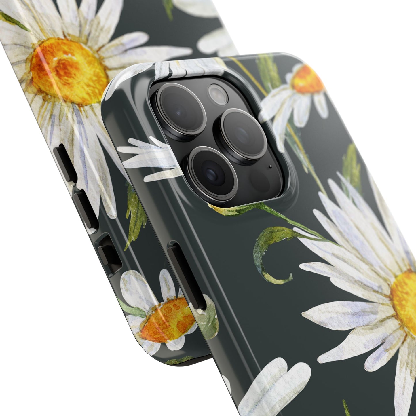 Floral Tough Phone Cases - Durable Protection with Daisy Design